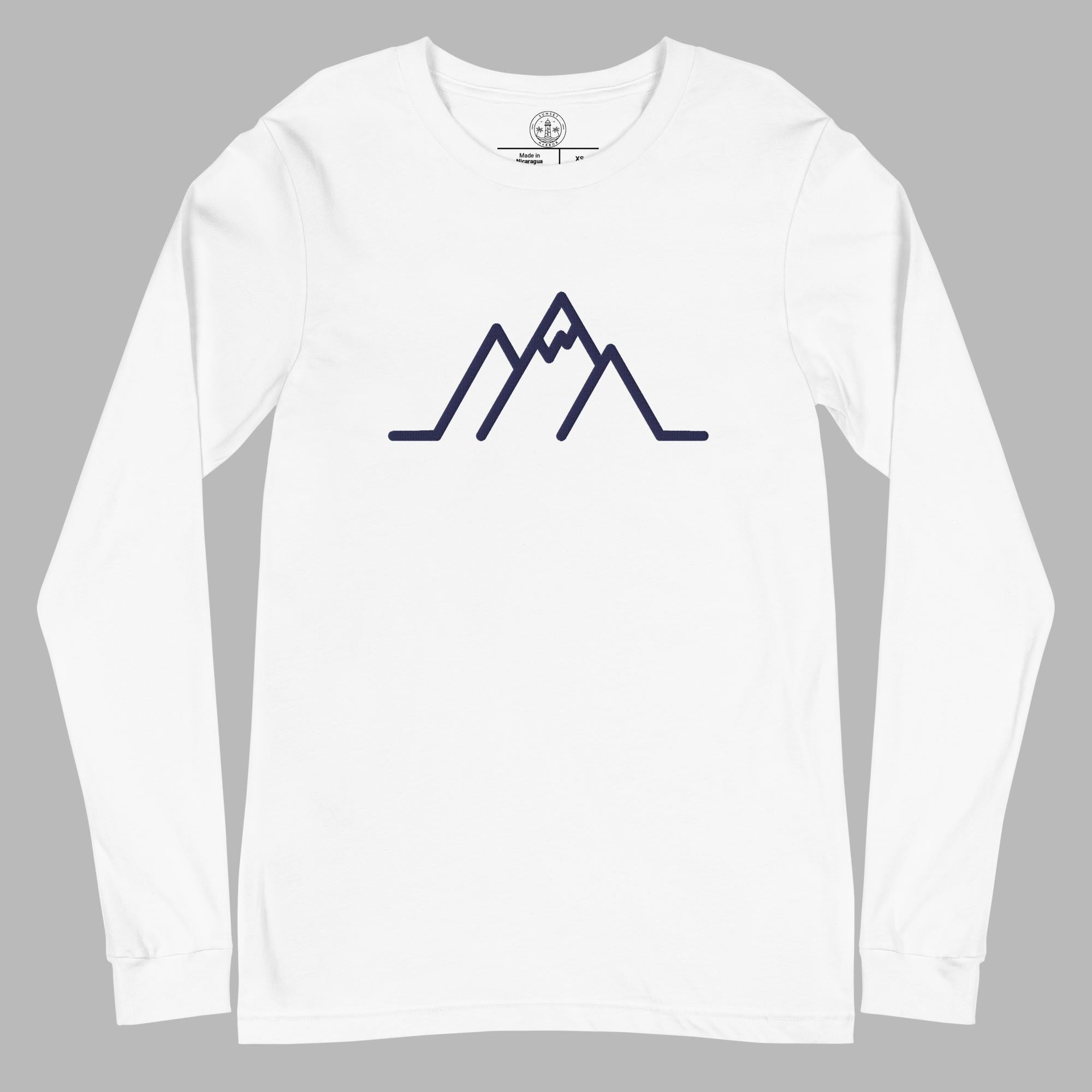 Unisex Langarm-T-Shirt – Berggipfel