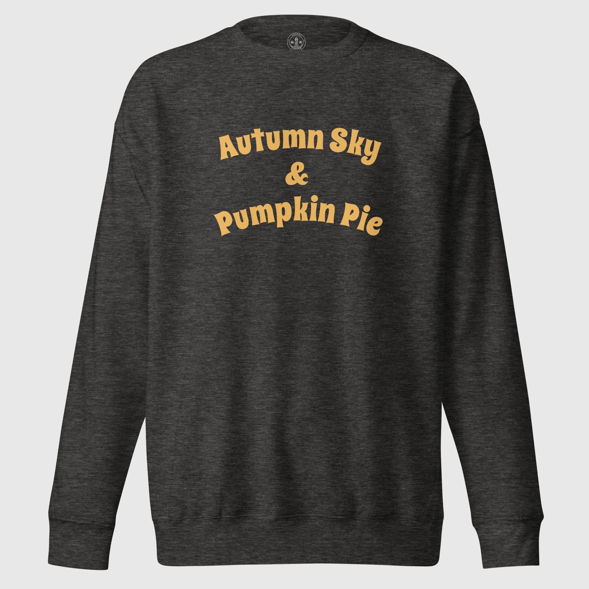 Premium-Sweatshirt für Damen – Herbsthimmel und Kürbiskuchen