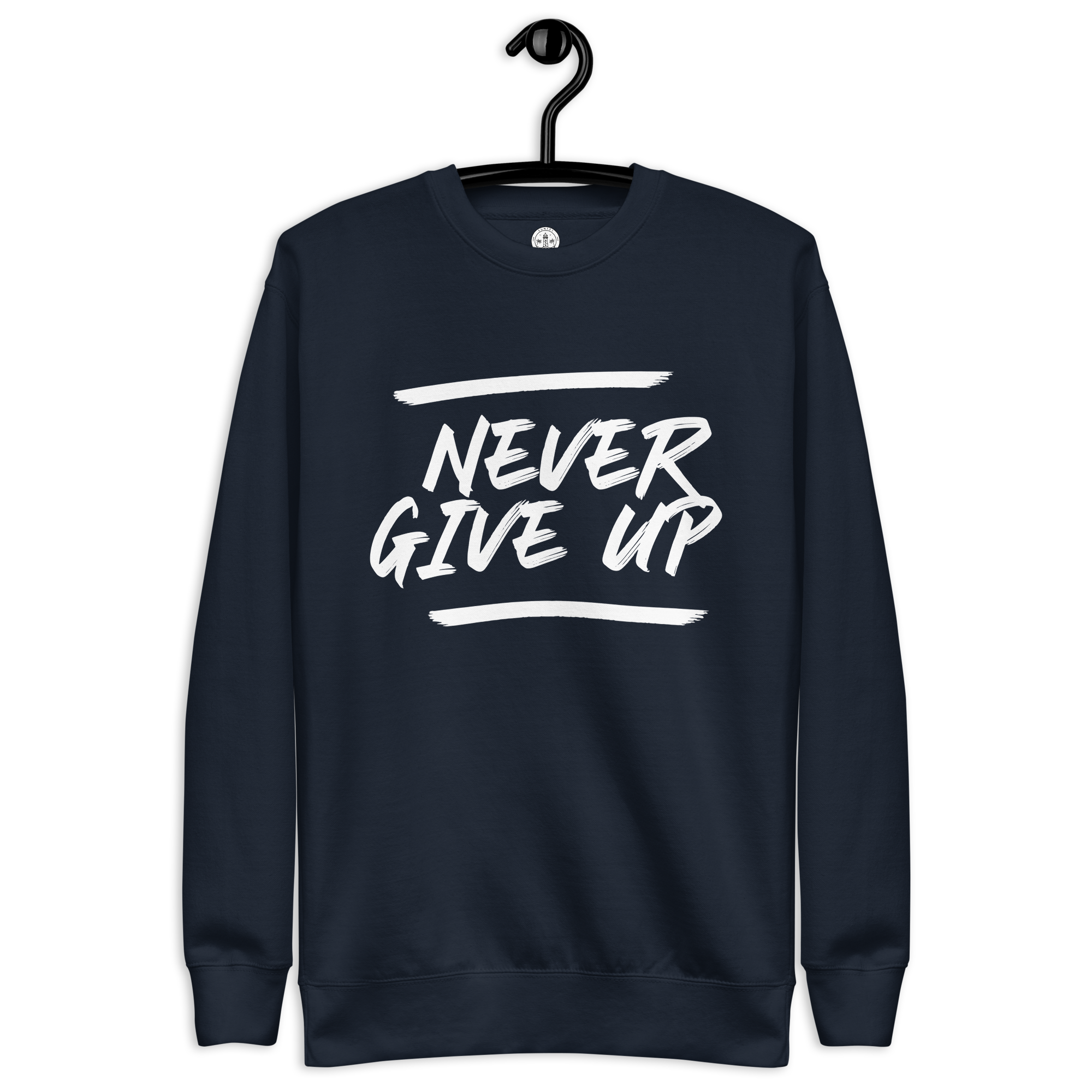 Mens Premium Sweatshirt - Never Give Up