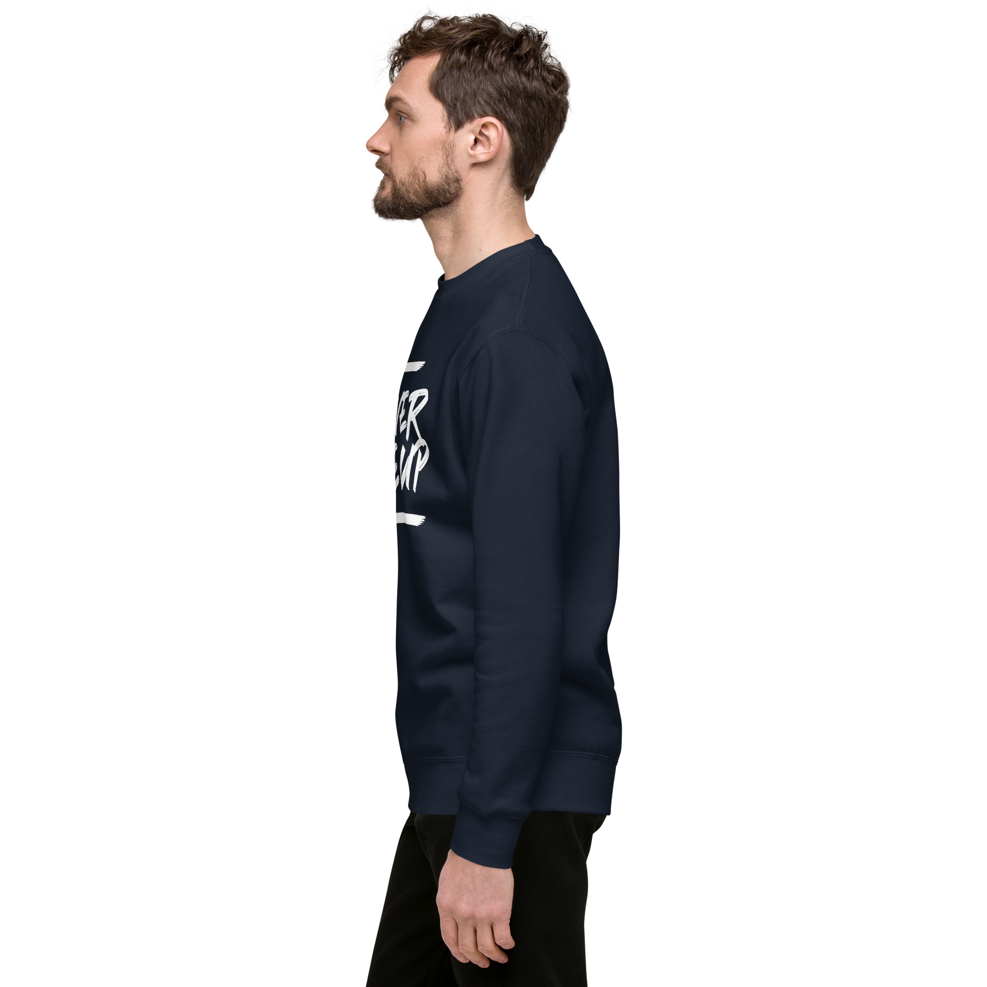 Mens Premium Sweatshirt - Never Give Up