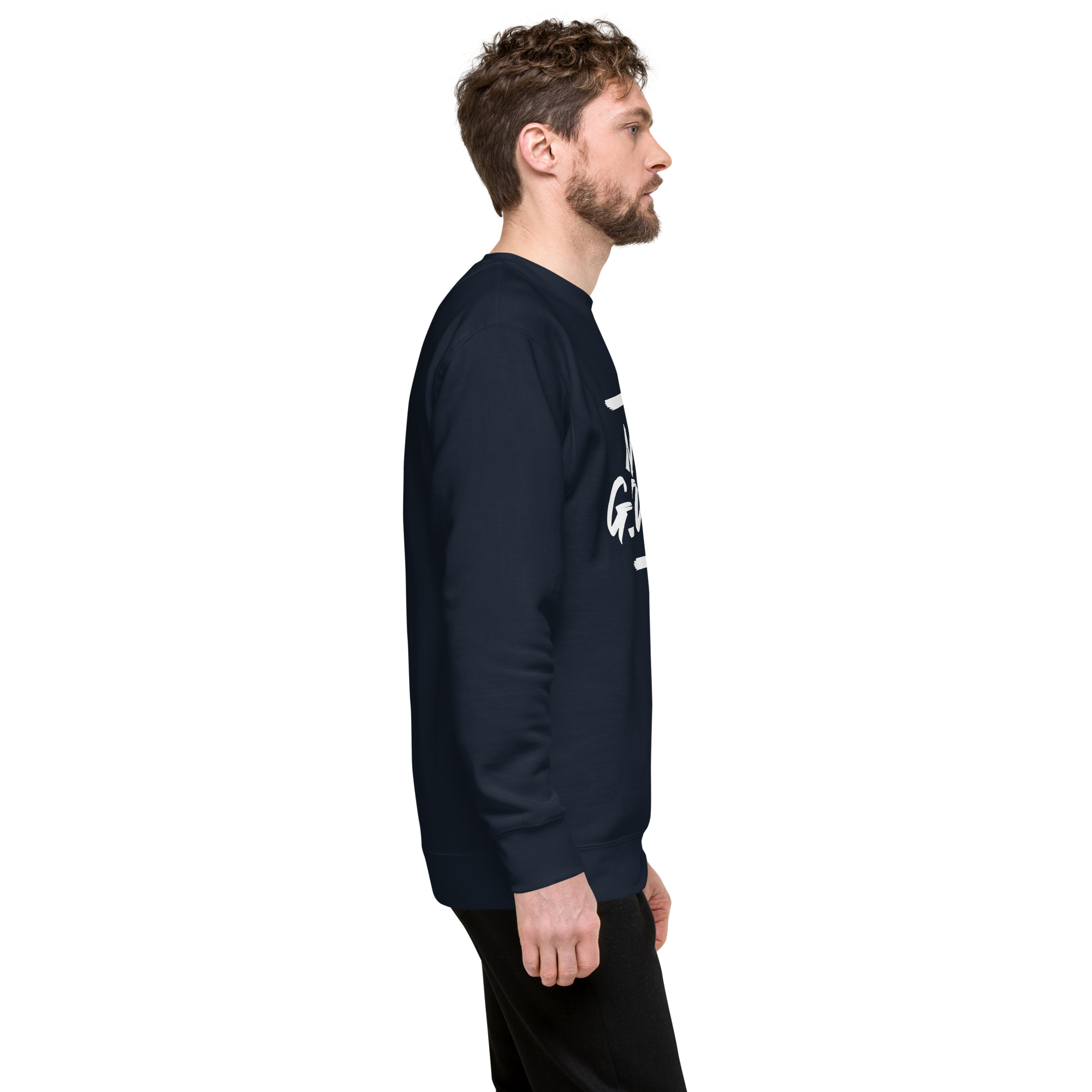 Mens Premium Sweatshirt - Never Give Up