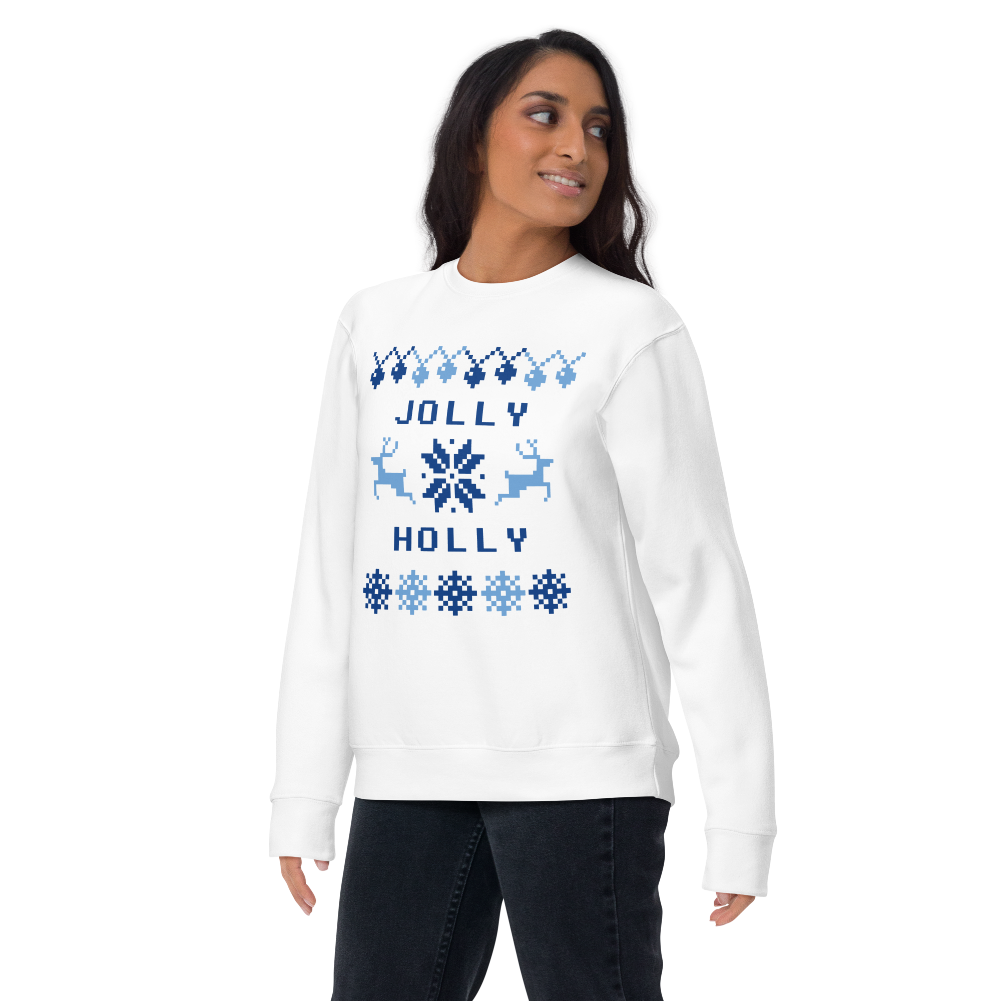 Womens Premium Sweatshirt - Jolly Holly