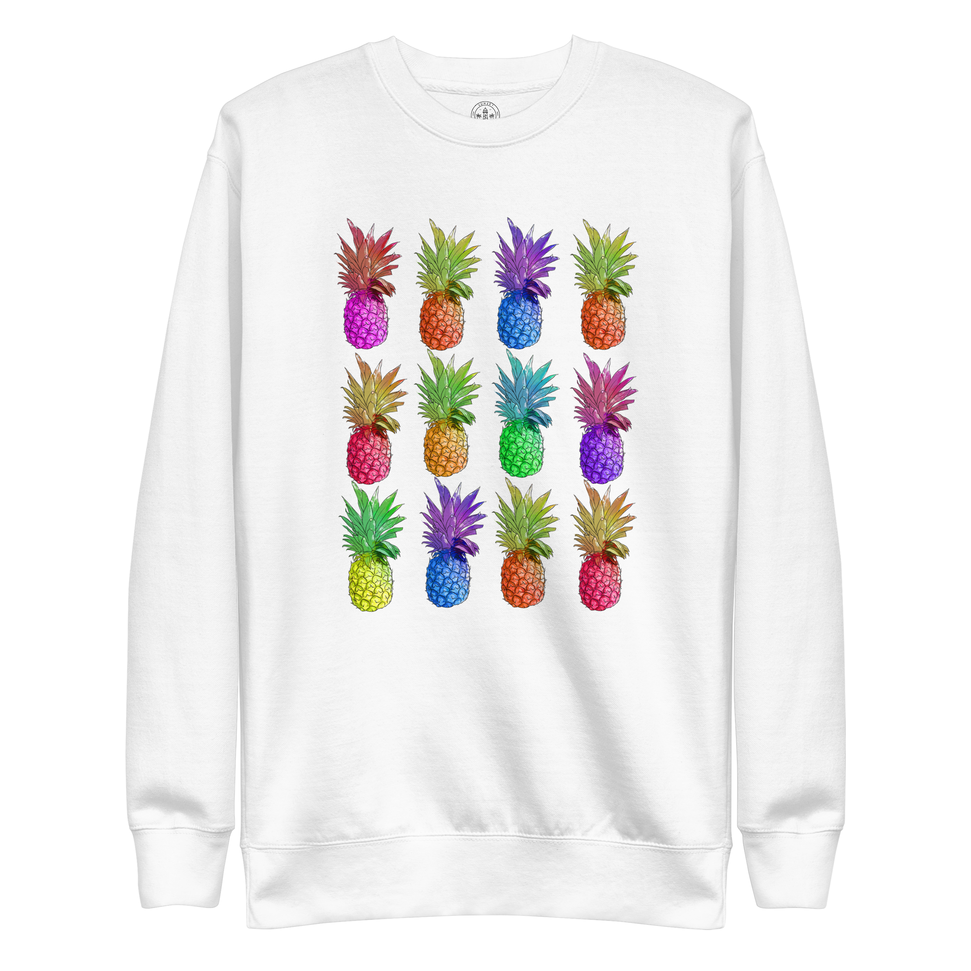 Womens Premium Sweatshirt - Pineapple Parade