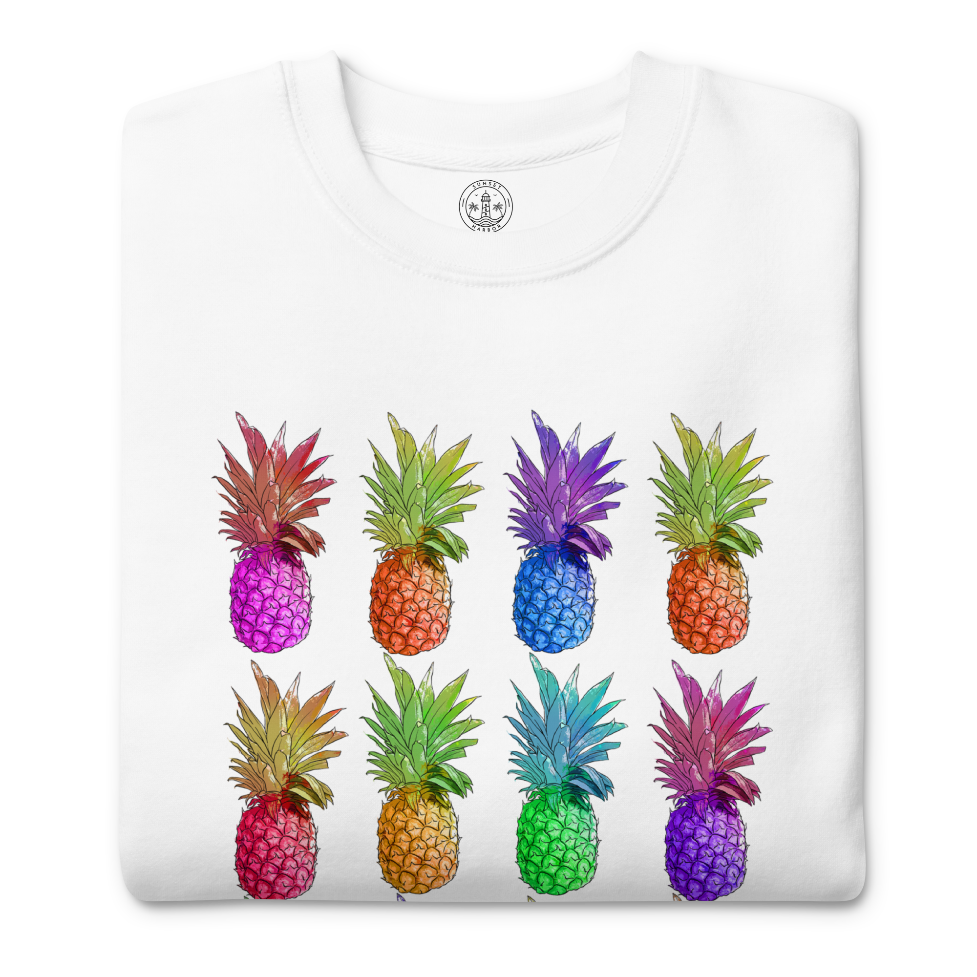 Womens Premium Sweatshirt - Pineapple Parade