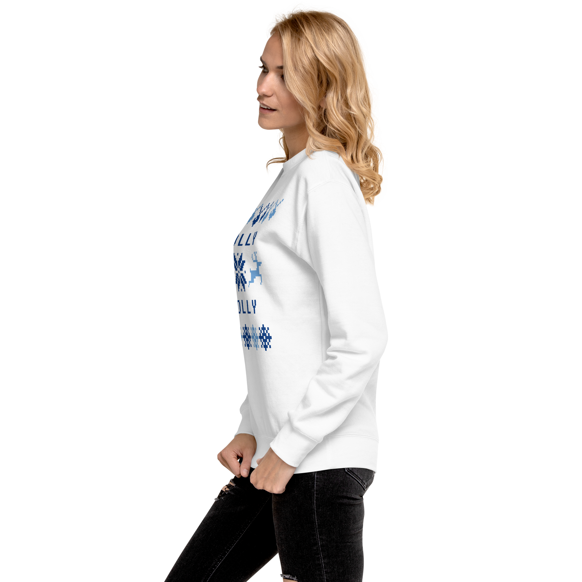 Womens Premium Sweatshirt - Jolly Holly