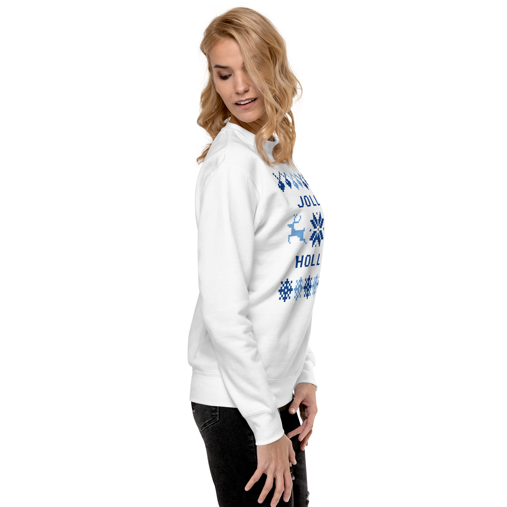 Womens Premium Sweatshirt - Jolly Holly