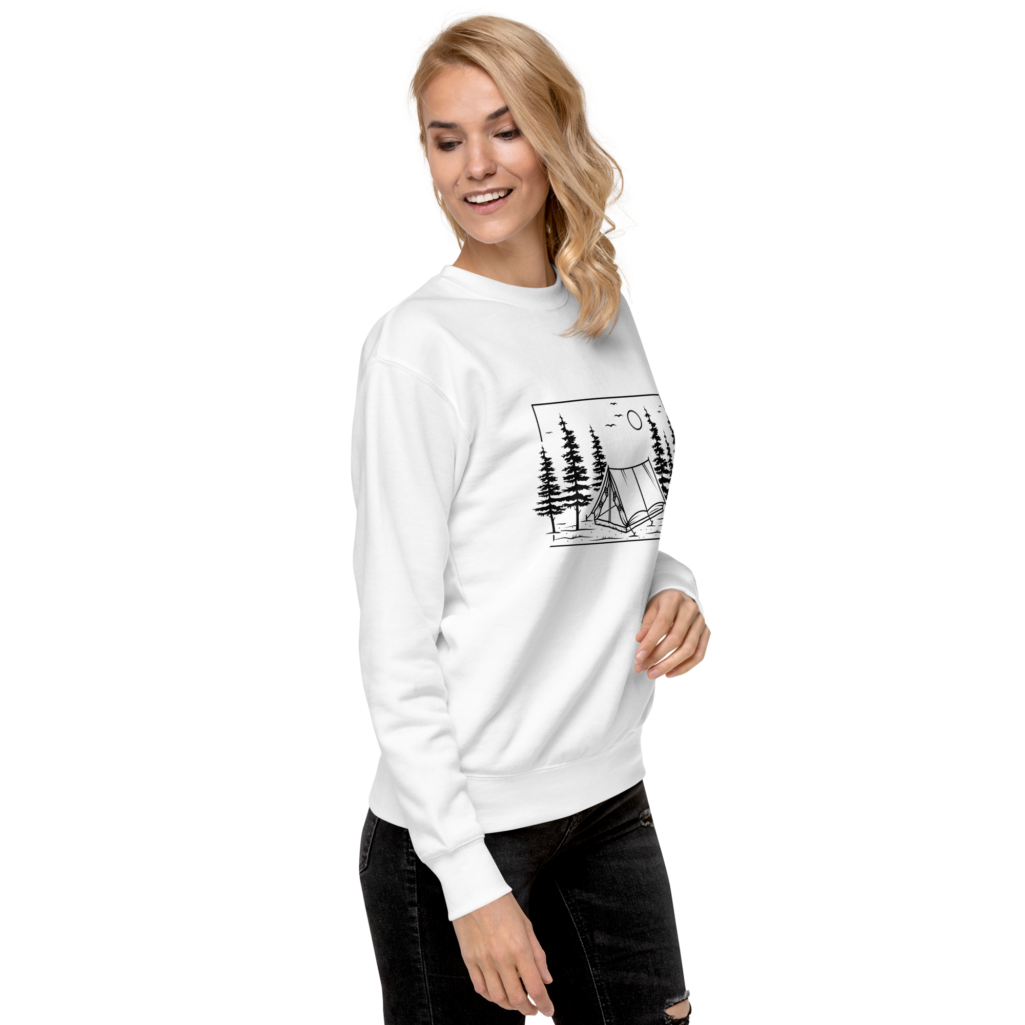 Womens Premium Sweatshirt - Wilderness Escape