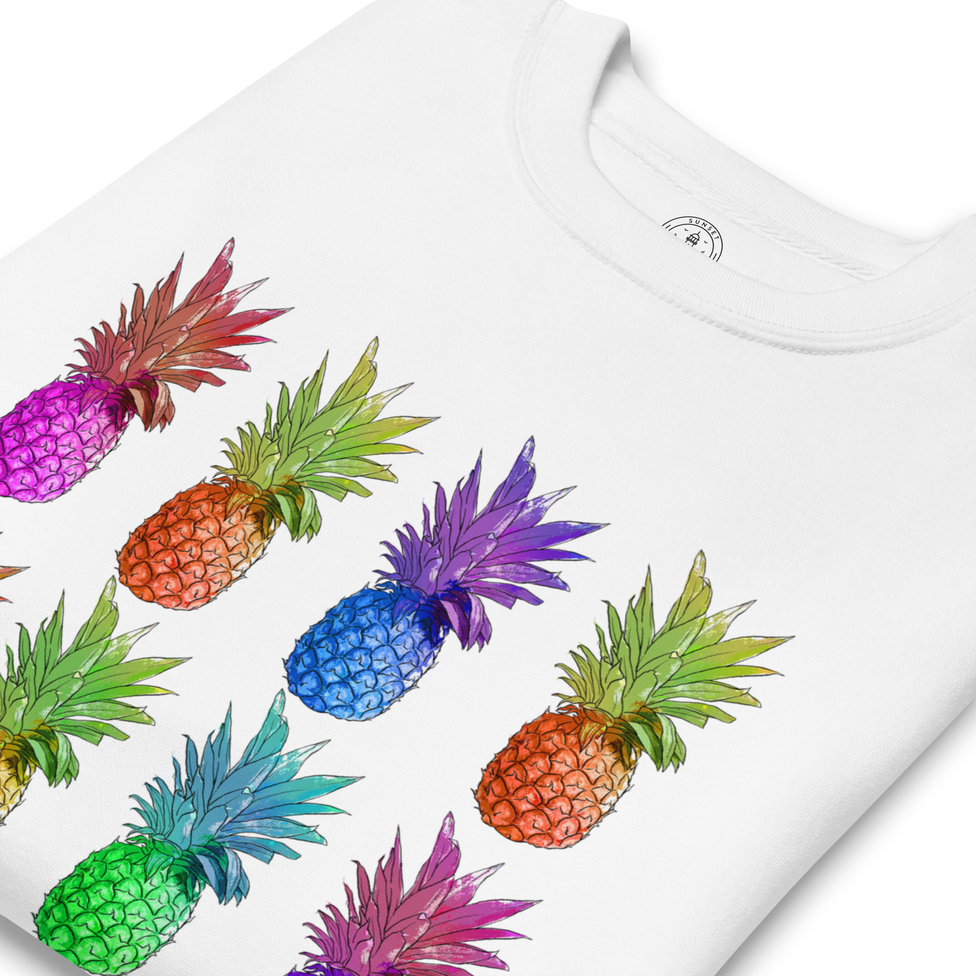 Womens Premium Sweatshirt - Pineapple Parade