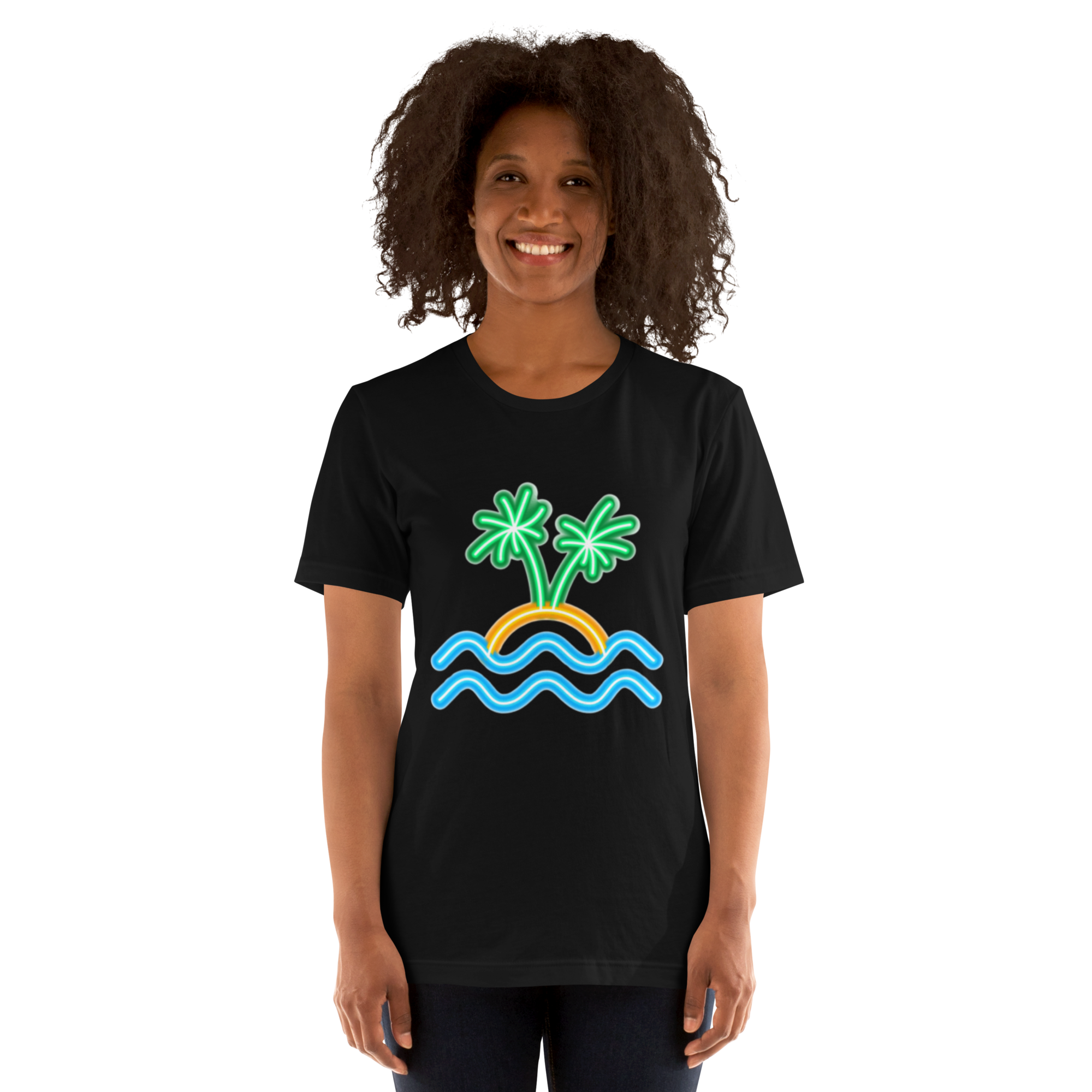 Womens t-shirt - Neon Island Nights