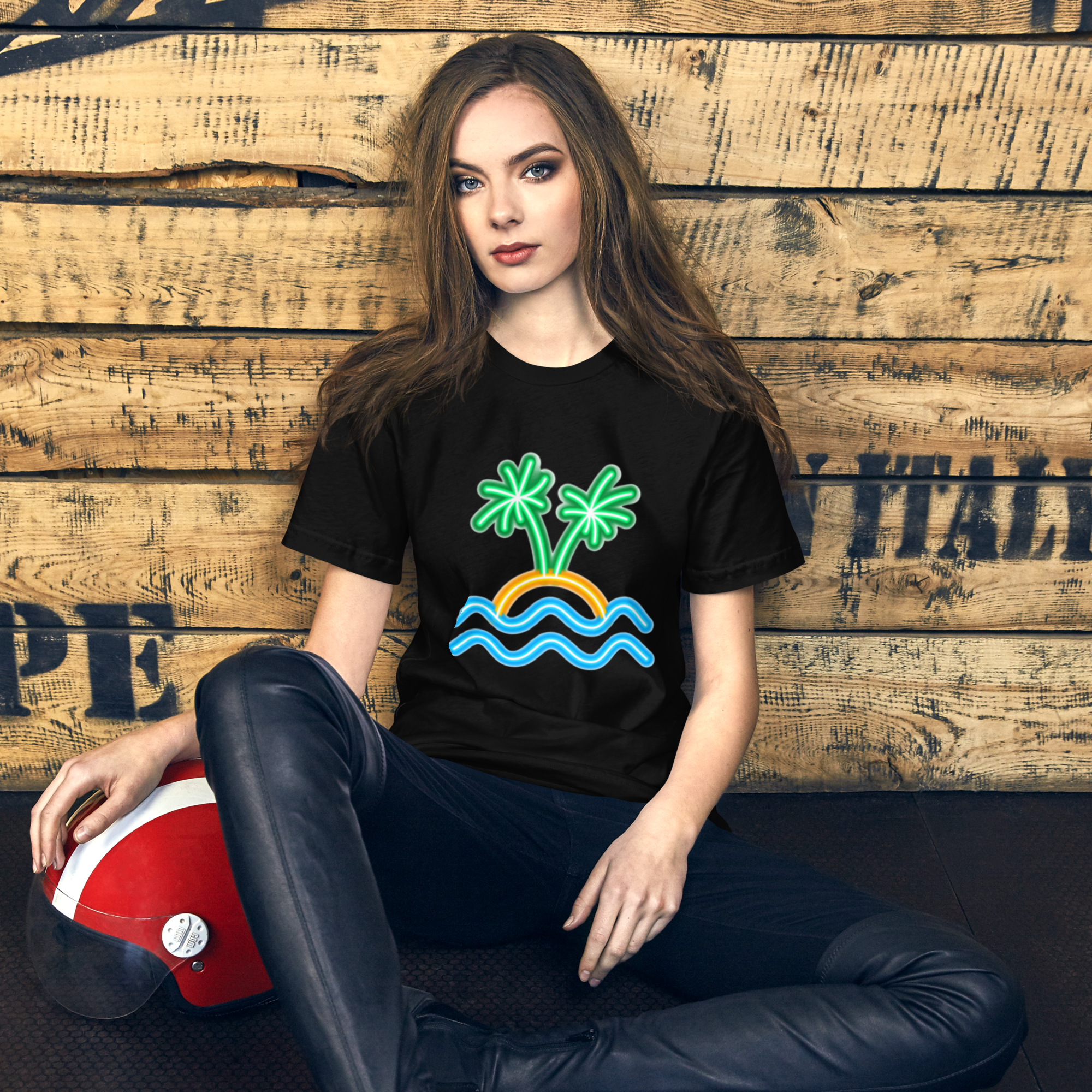 Womens t-shirt - Neon Island Nights