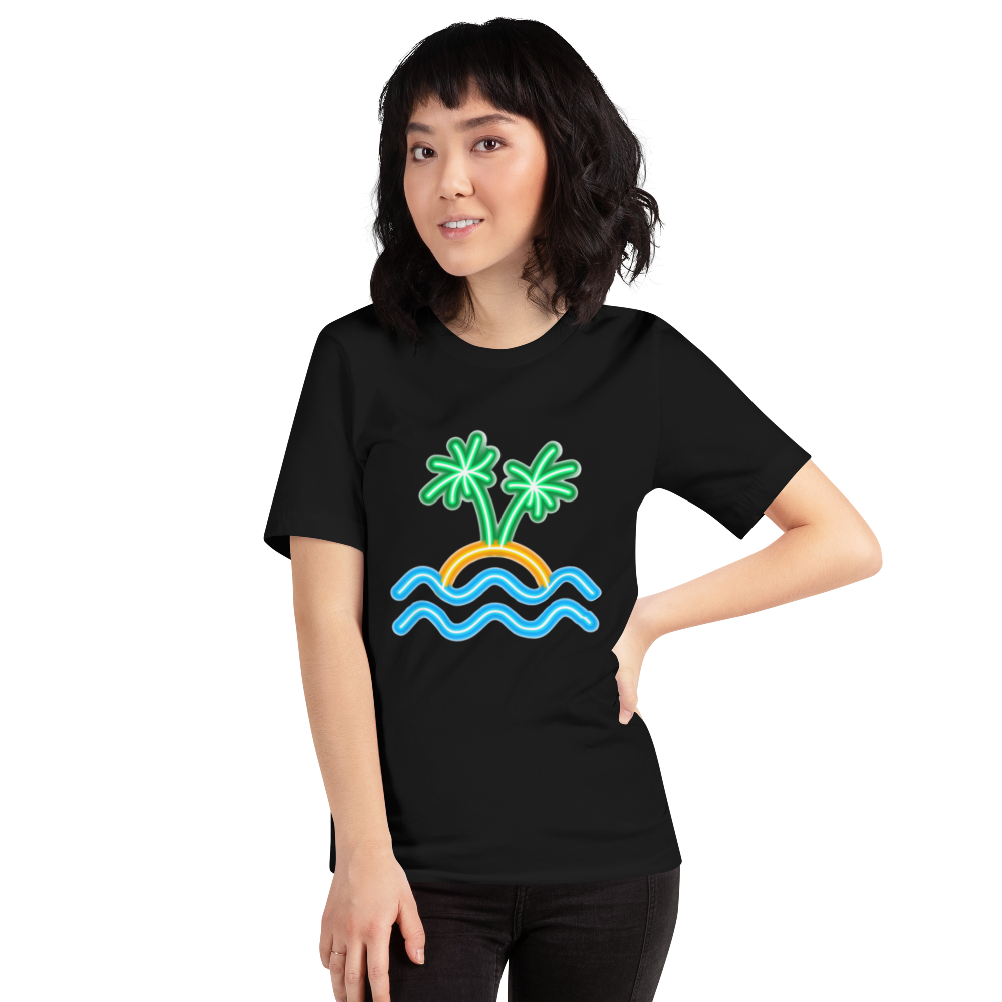 Womens t-shirt - Neon Island Nights