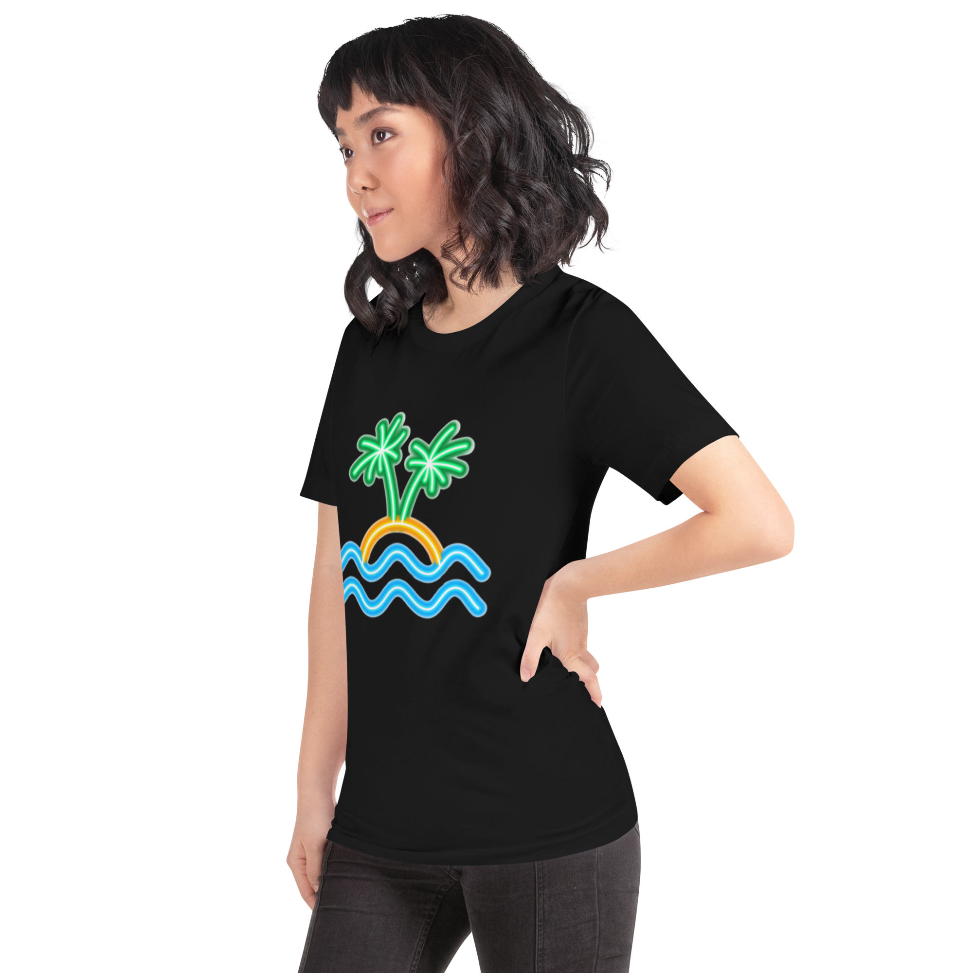 Womens t-shirt - Neon Island Nights