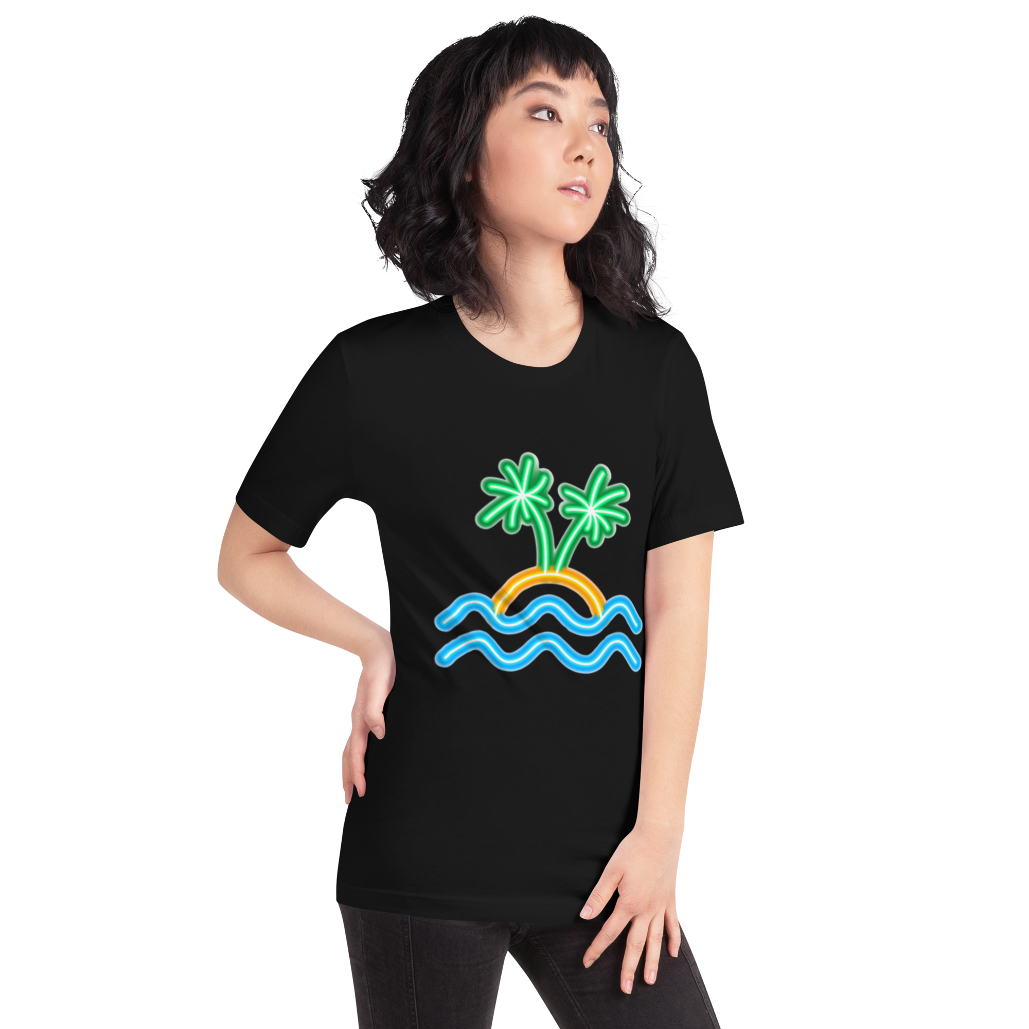 Womens t-shirt - Neon Island Nights