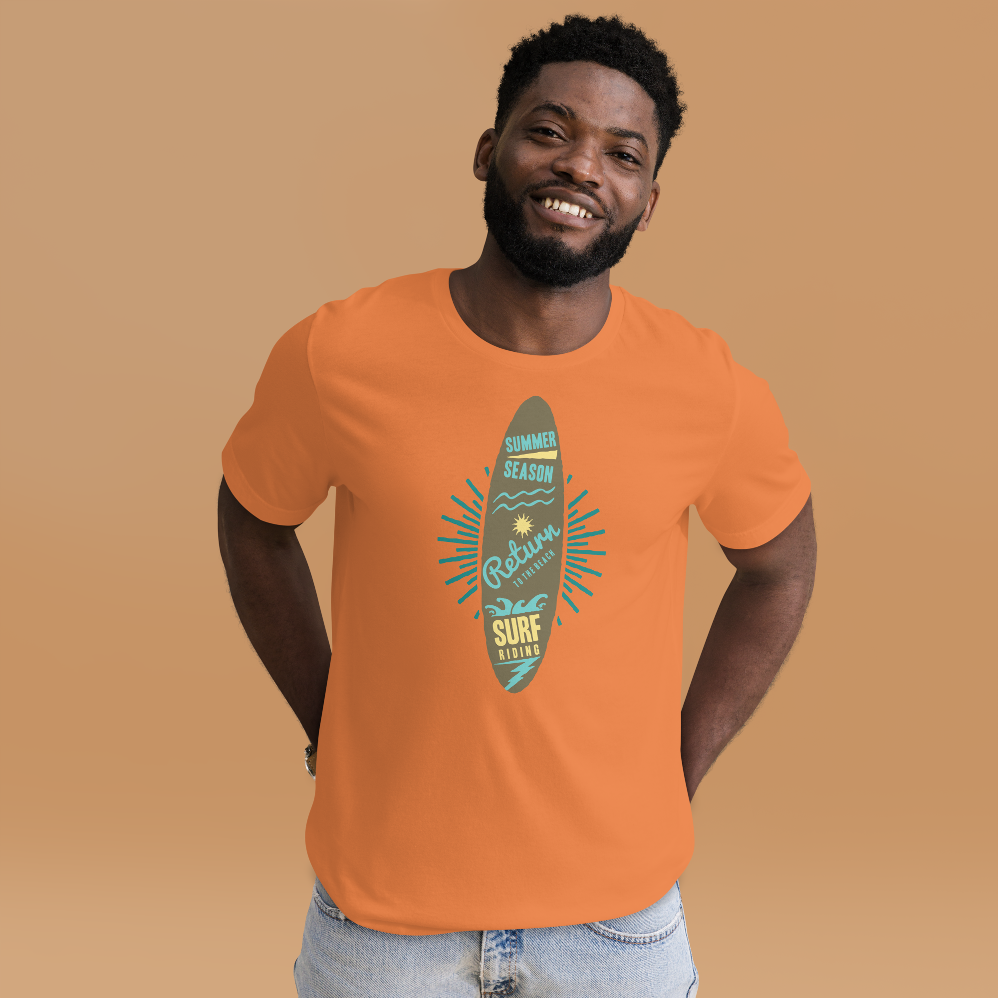 Unisex-T-Shirt – Surfbrett