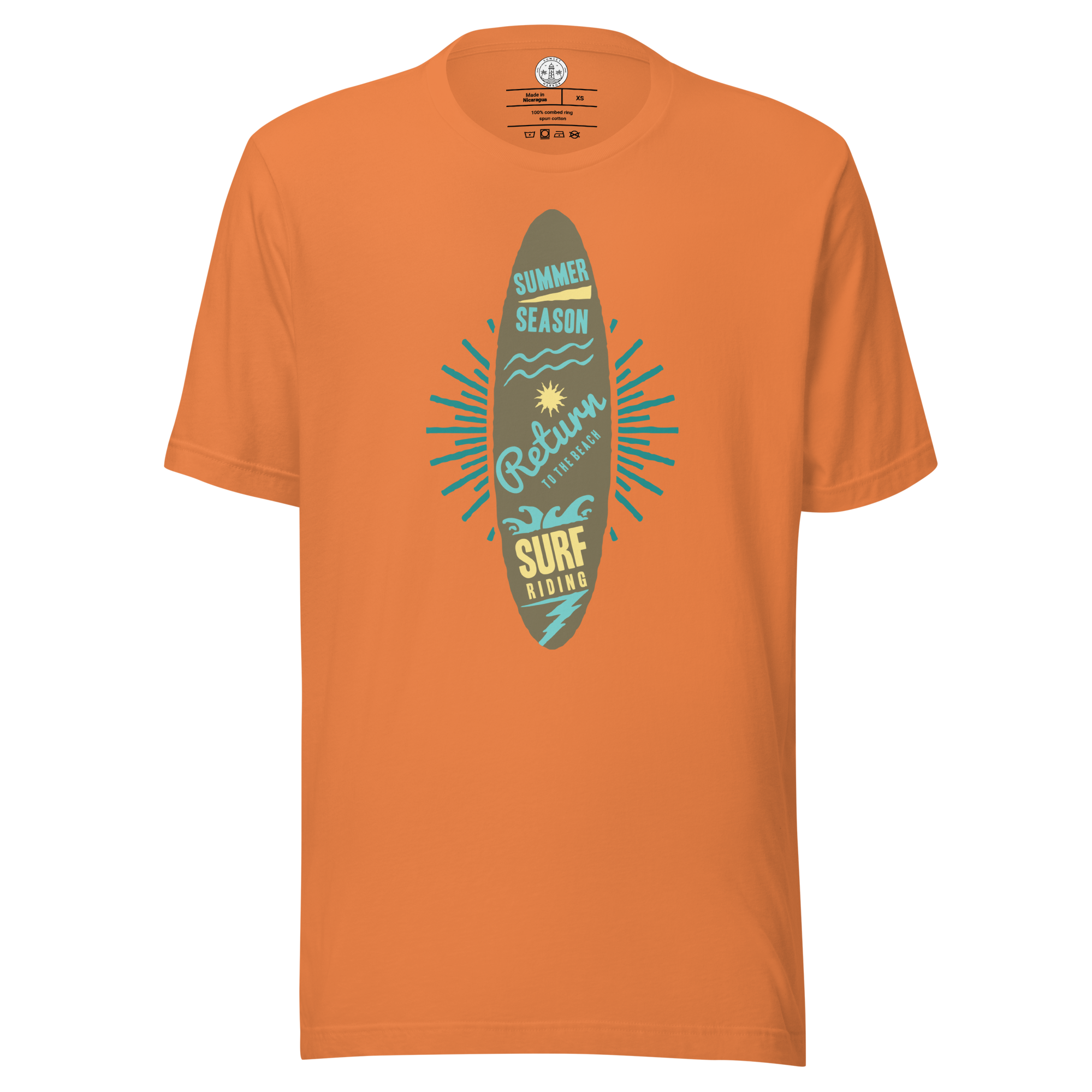 Unisex-T-Shirt – Surfbrett