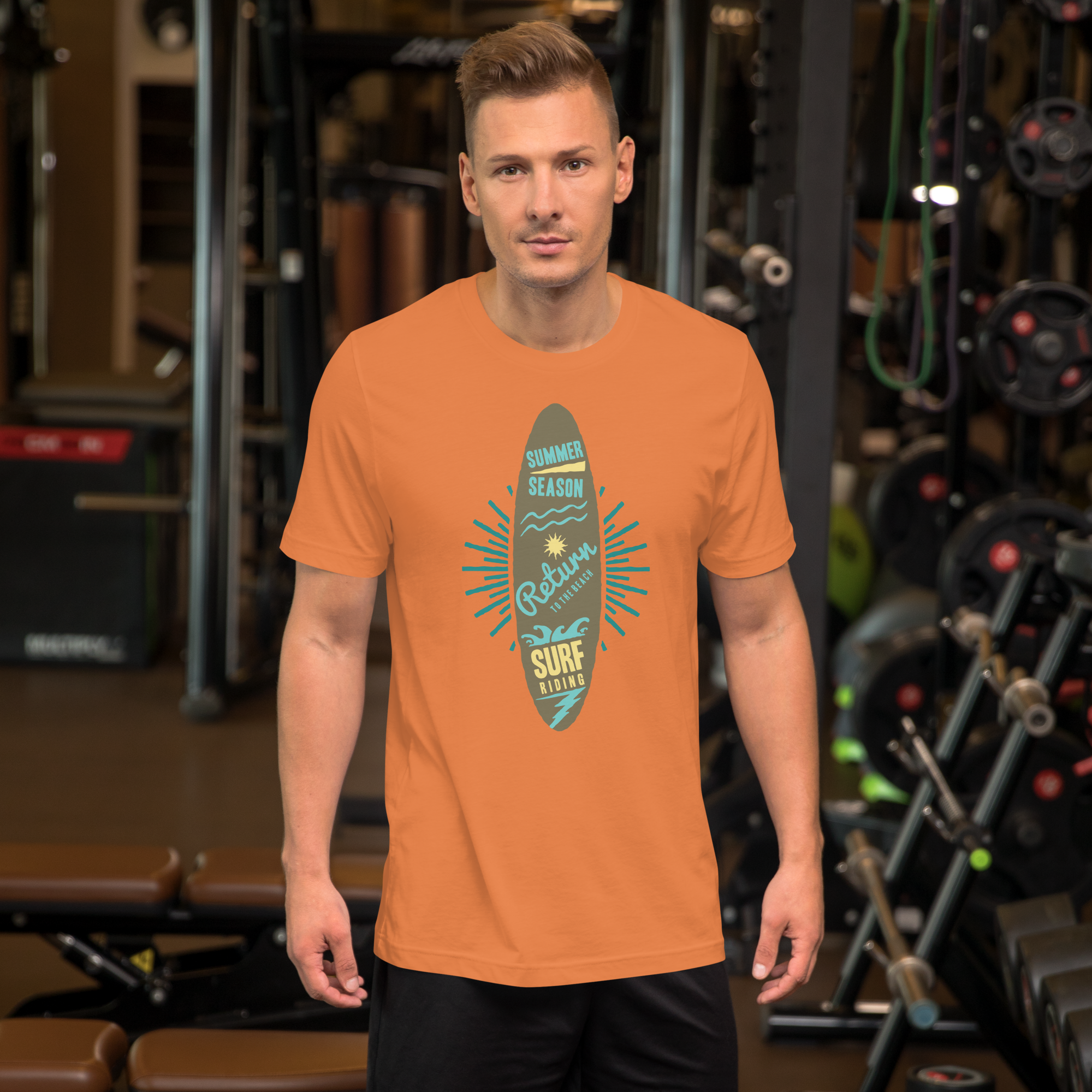 Unisex-T-Shirt – Surfbrett