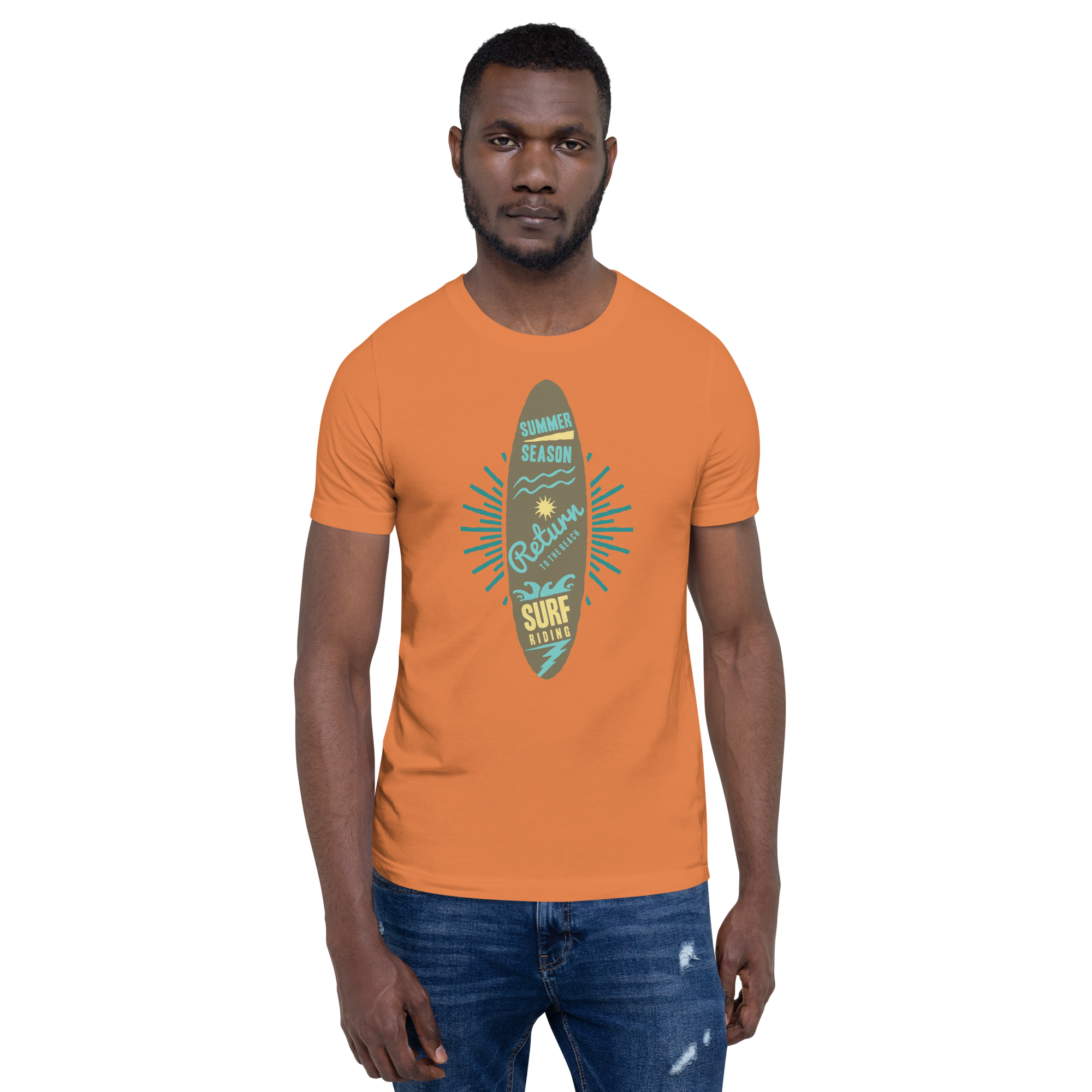 Unisex-T-Shirt – Surfbrett