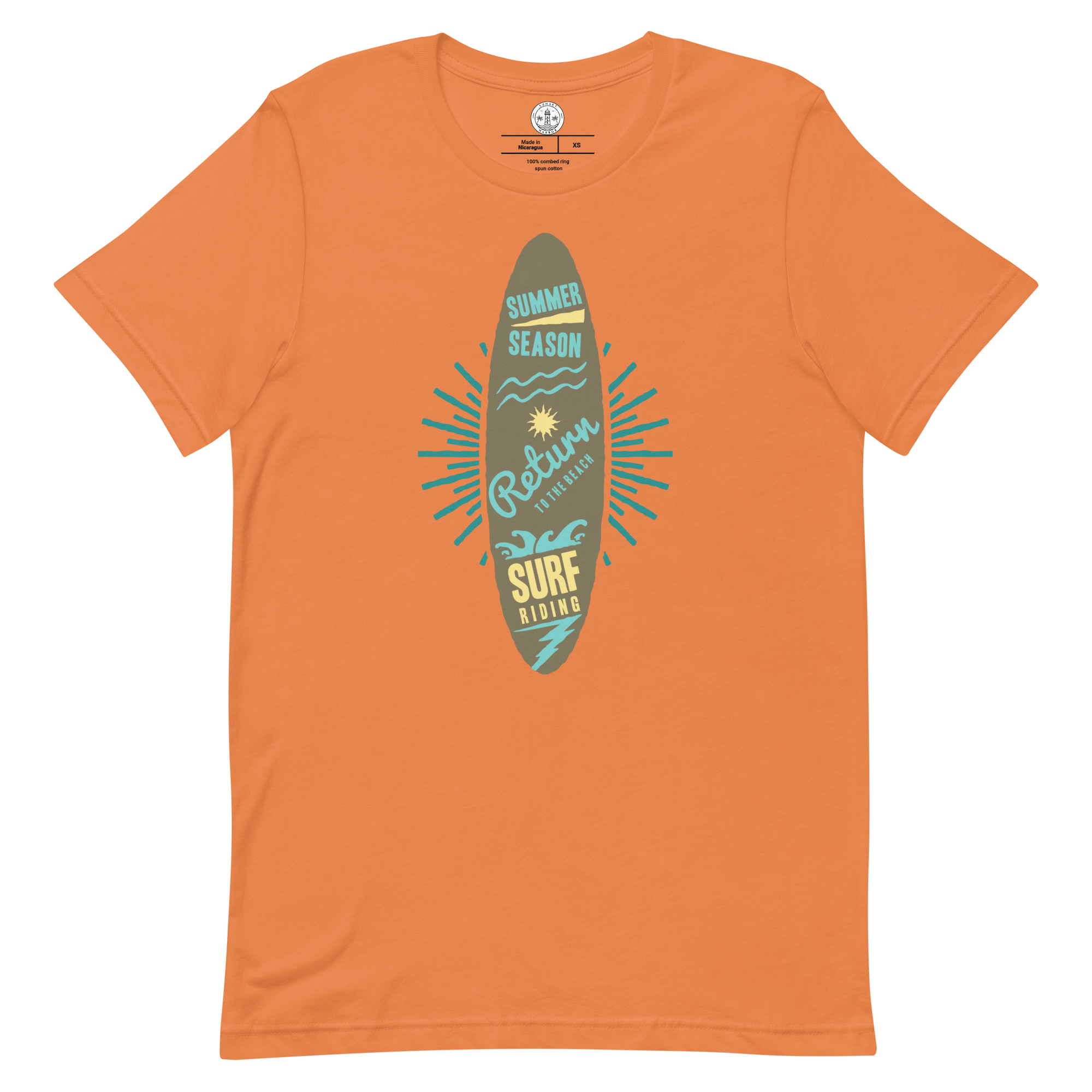 Unisex-T-Shirt – Surfbrett