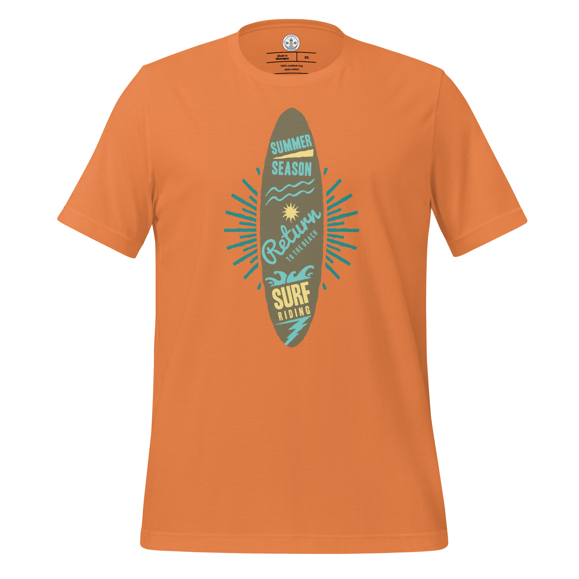 Unisex-T-Shirt – Surfbrett