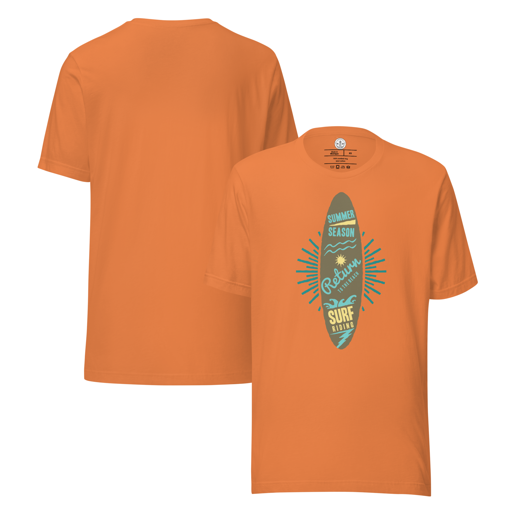 Unisex-T-Shirt – Surfbrett