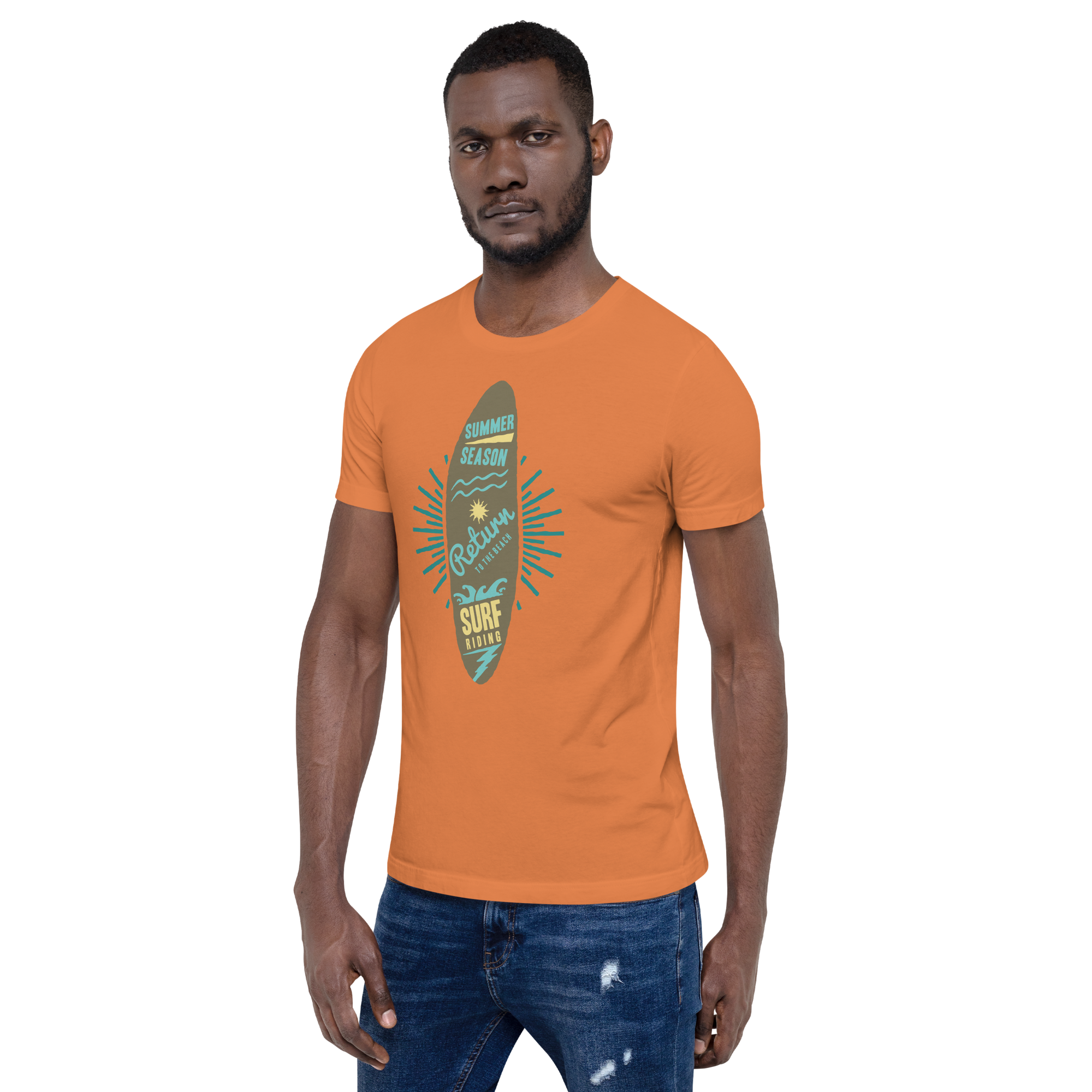 Unisex-T-Shirt – Surfbrett