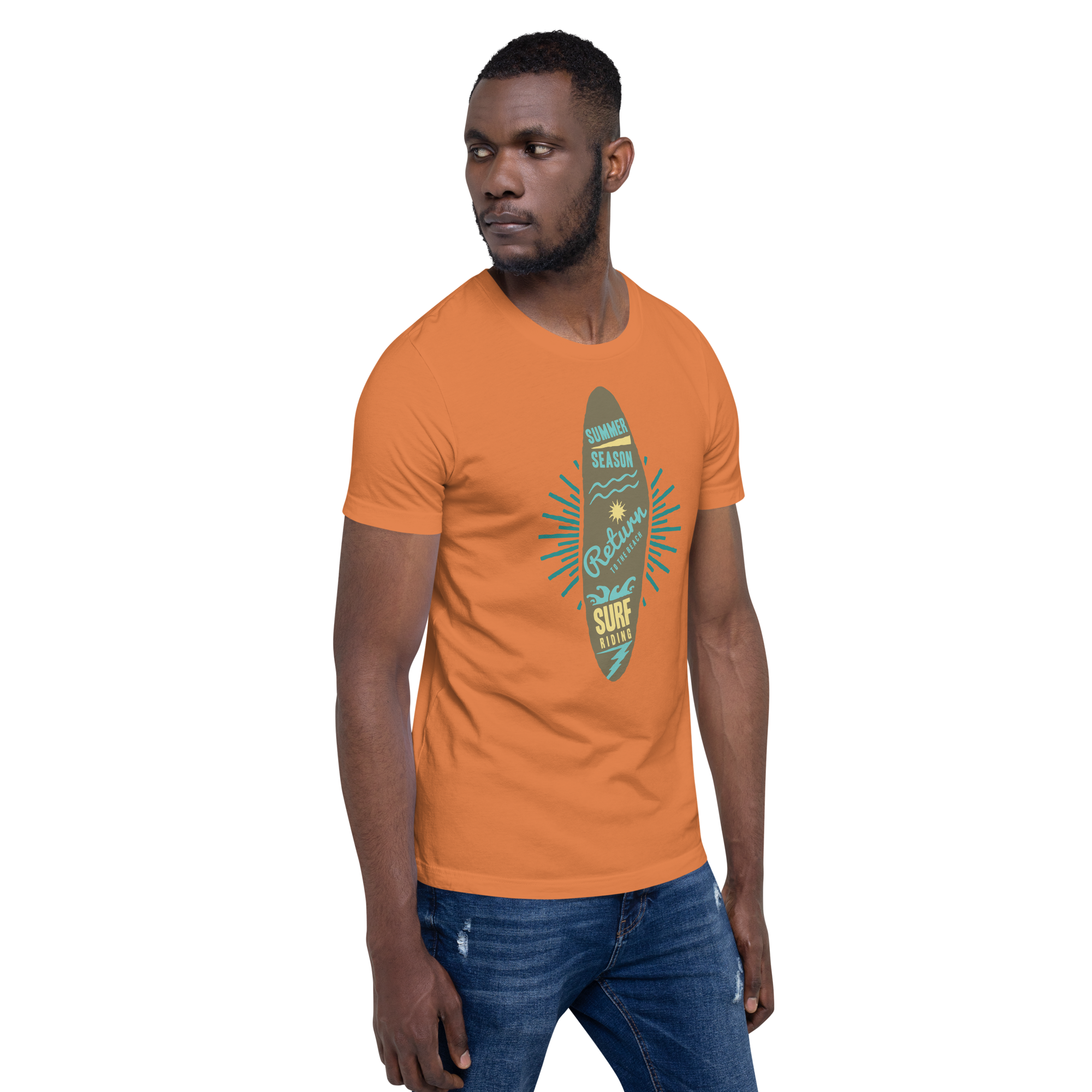 Unisex-T-Shirt – Surfbrett