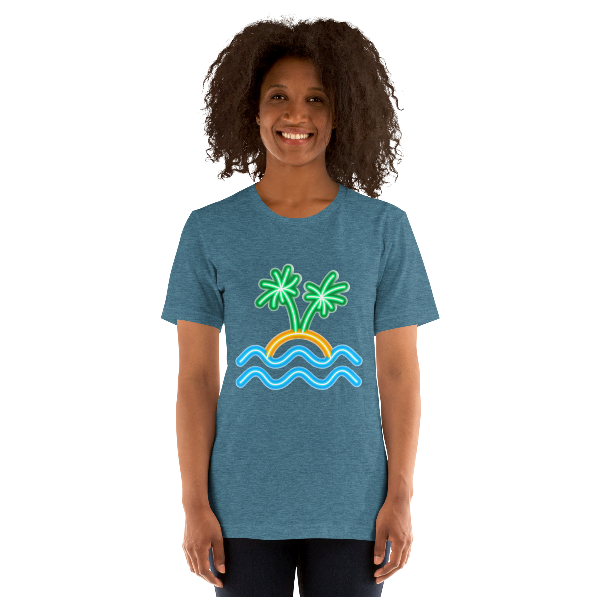 Womens t-shirt - Neon Island Nights