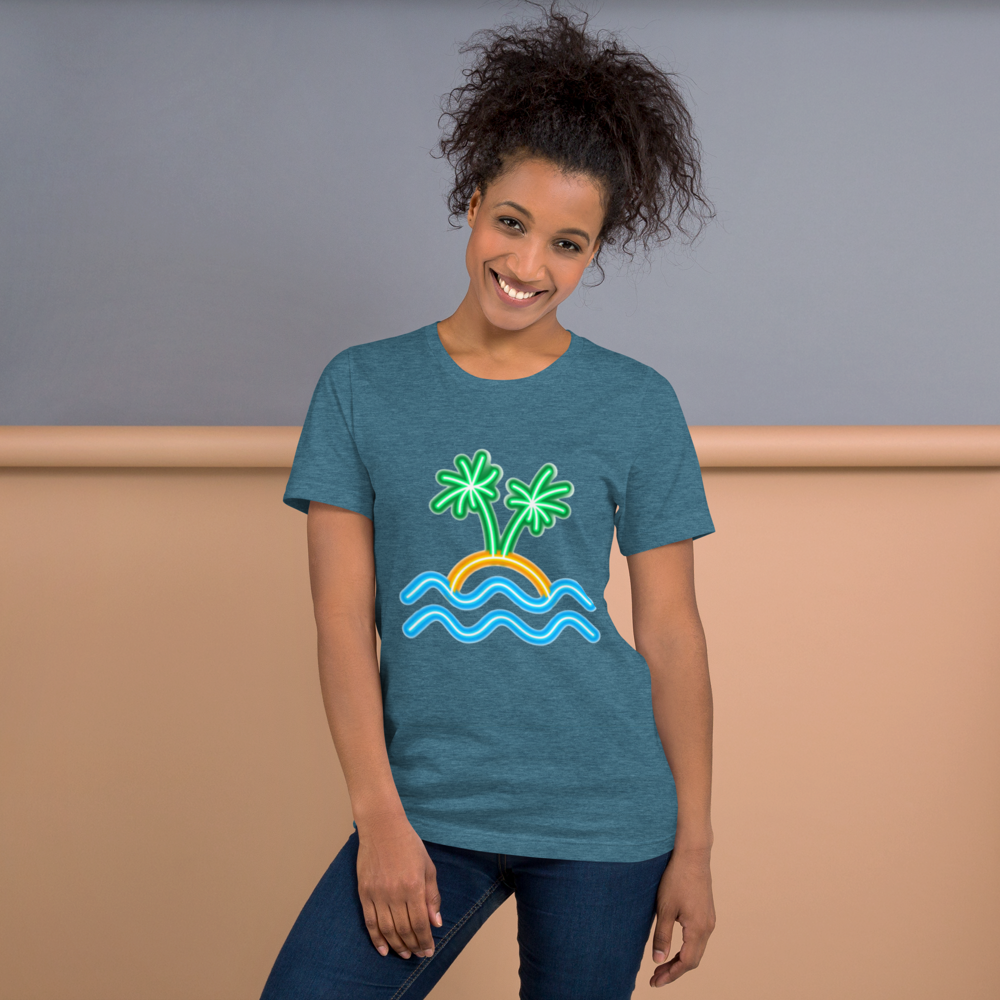 Camiseta de mujer - Neon Island Nights