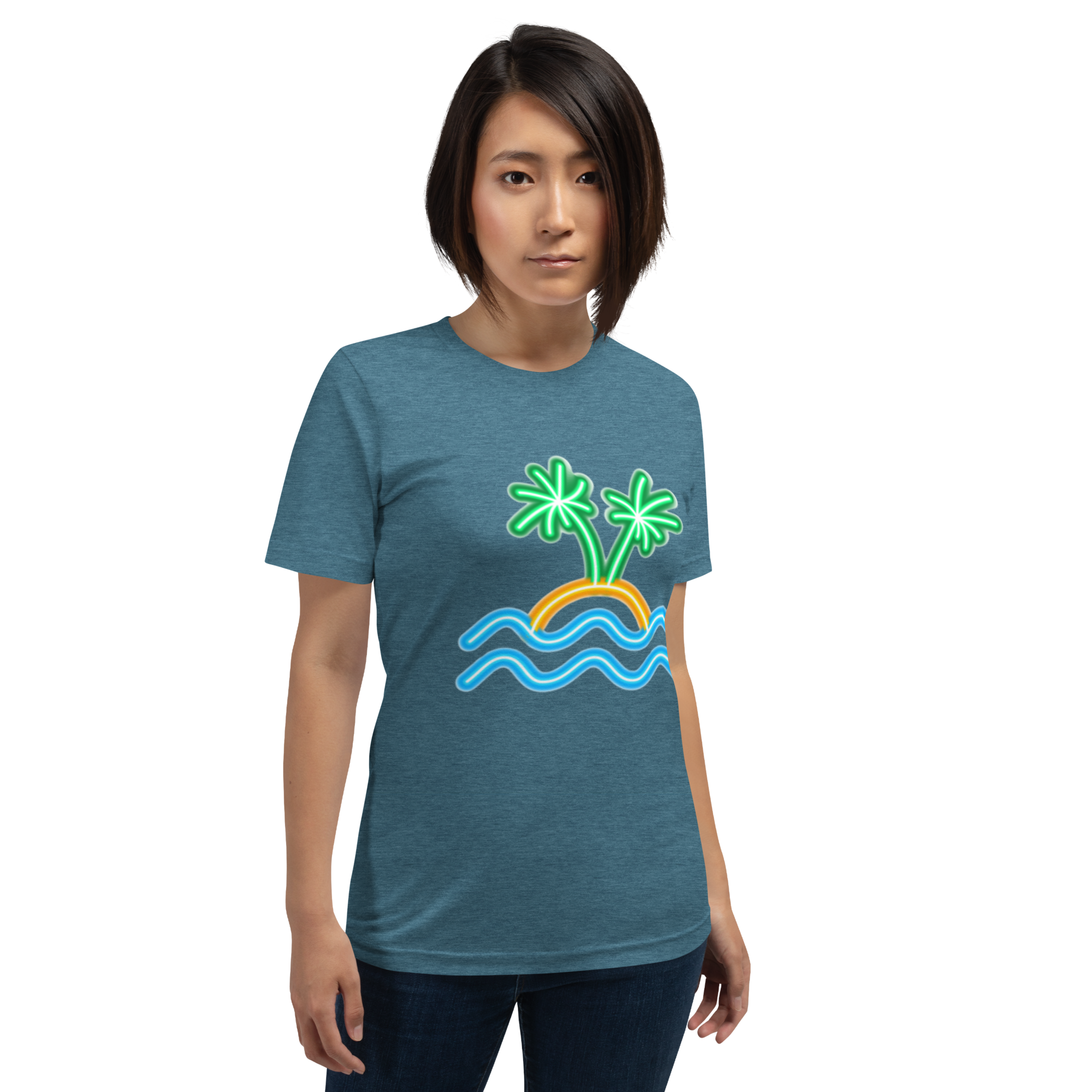 Womens t-shirt - Neon Island Nights