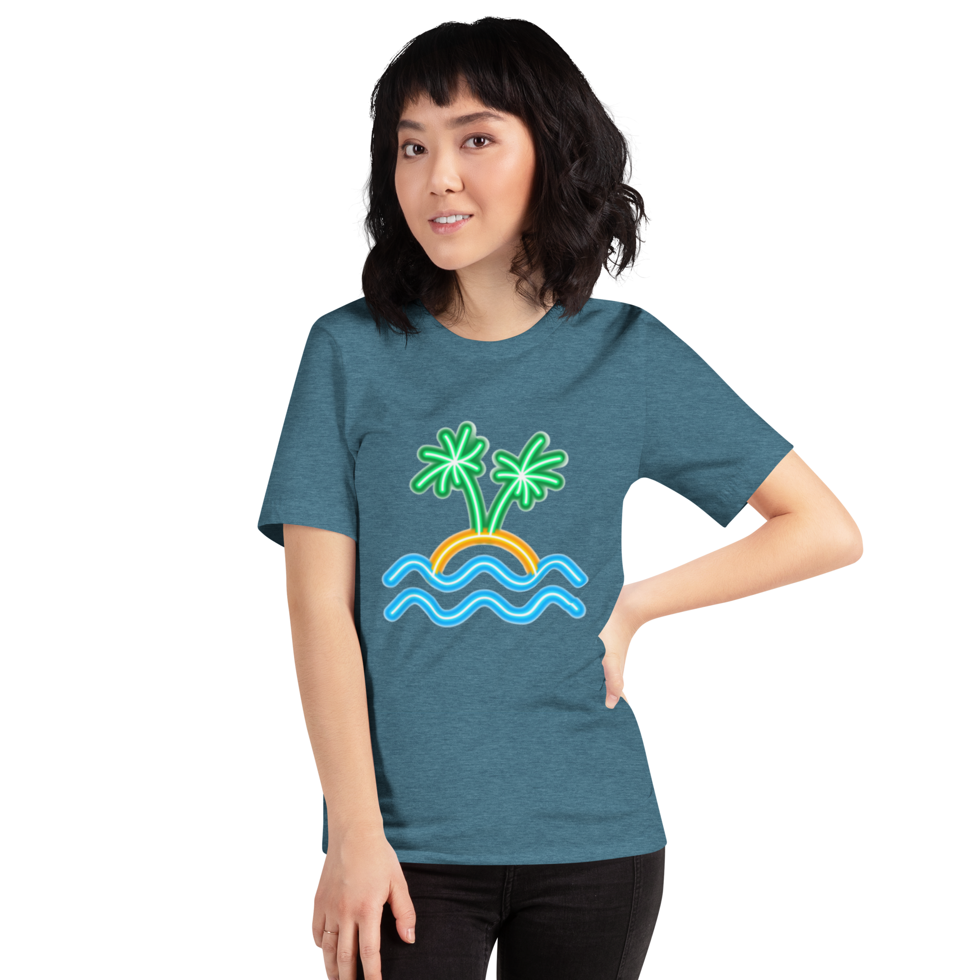 Camiseta de mujer - Neon Island Nights