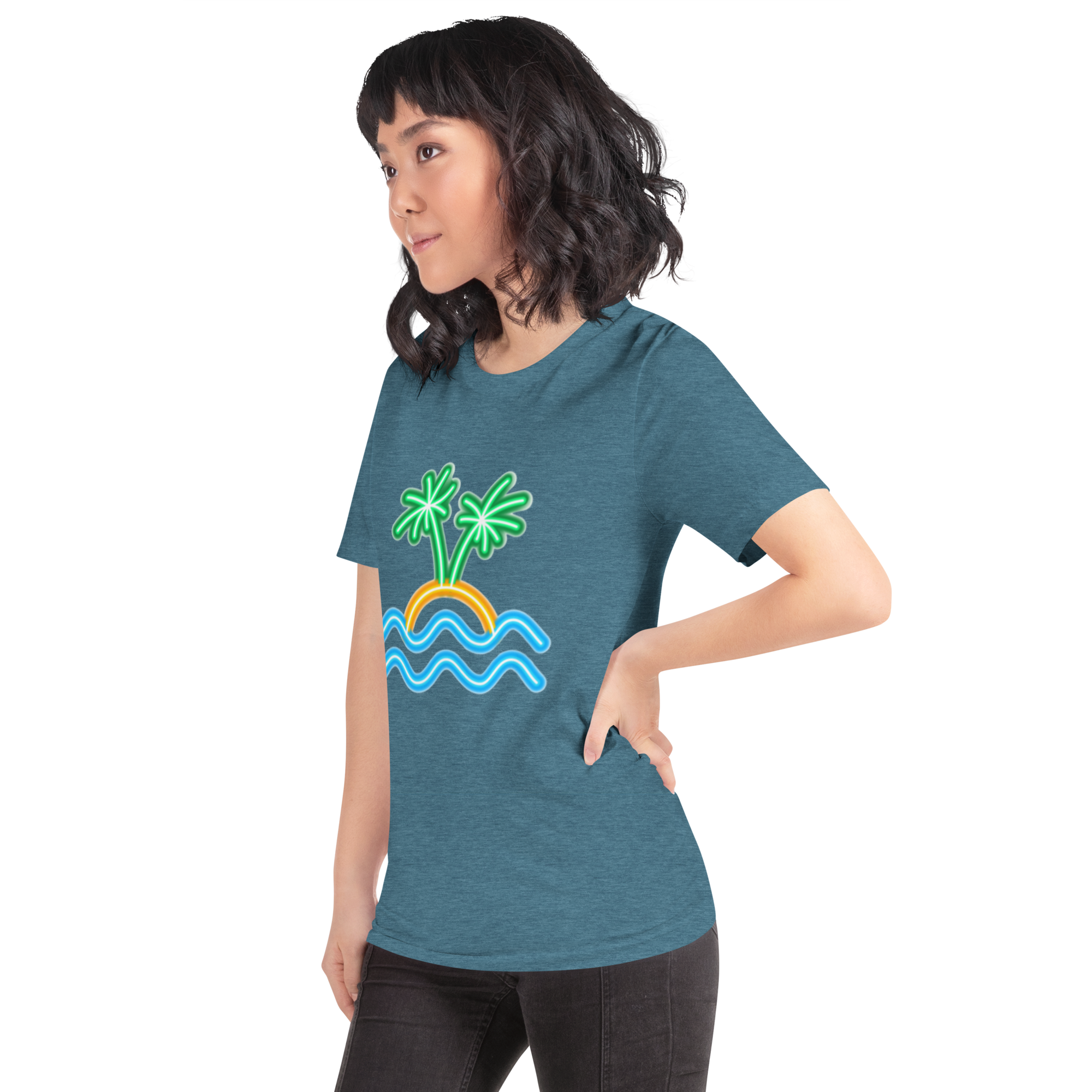 Womens t-shirt - Neon Island Nights