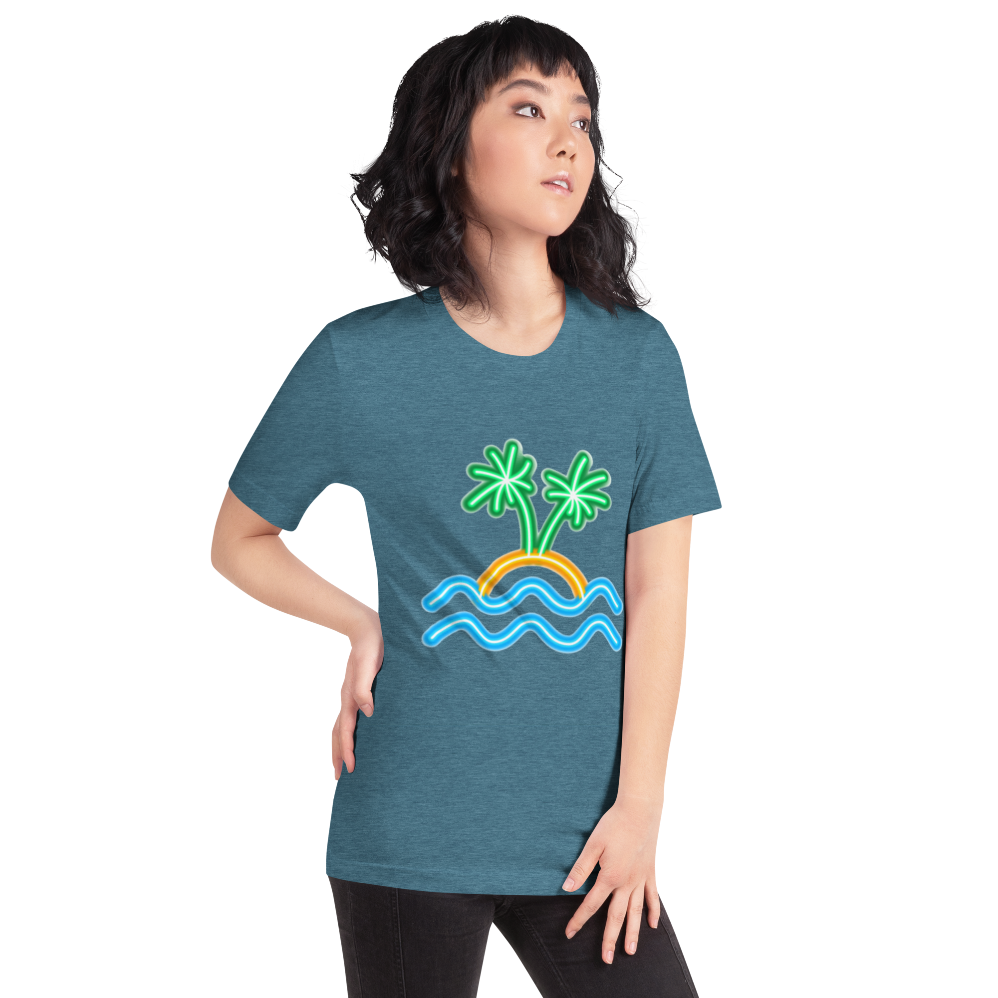 Womens t-shirt - Neon Island Nights