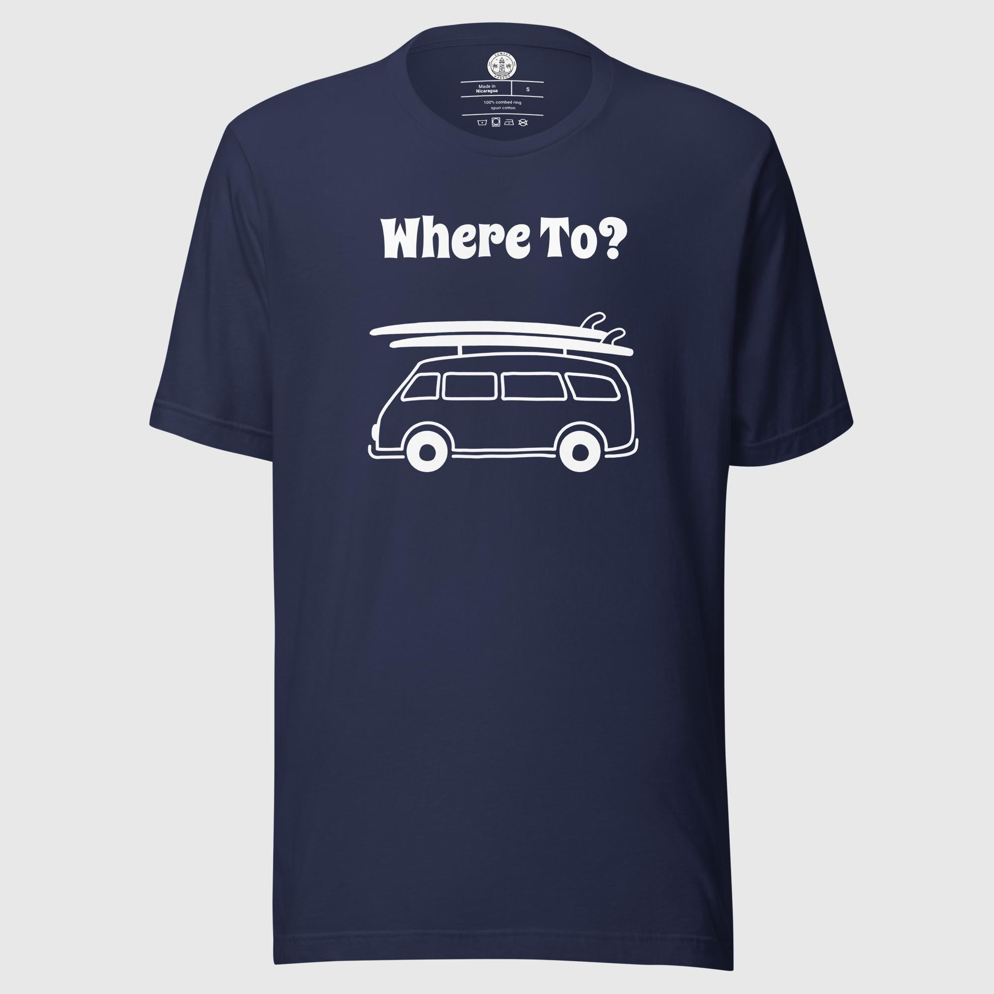 Unisex Staple T-Shirt - Where To? - Sunset Harbor Clothing