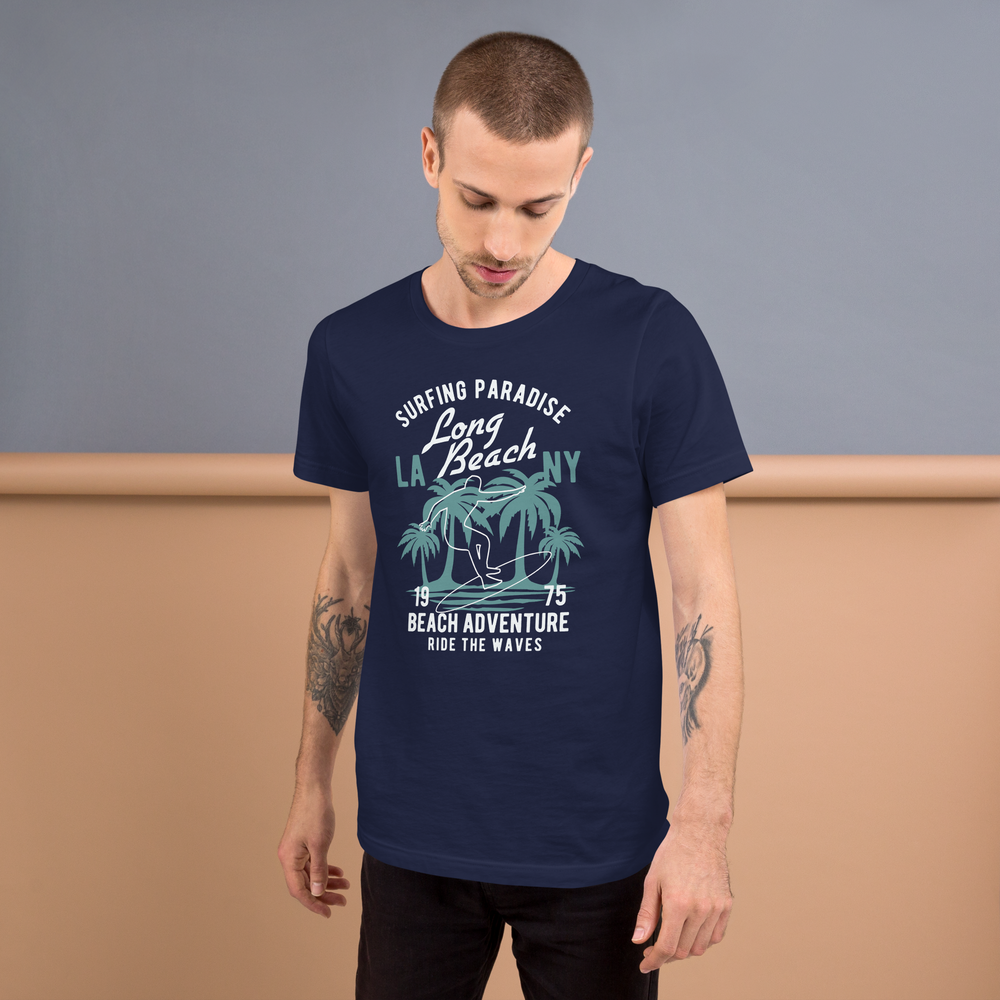 Mens t-shirt - Long Beach