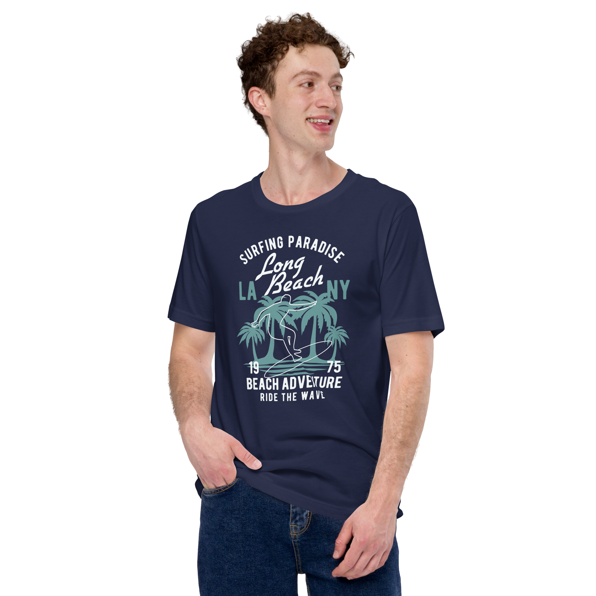 Mens t-shirt - Long Beach