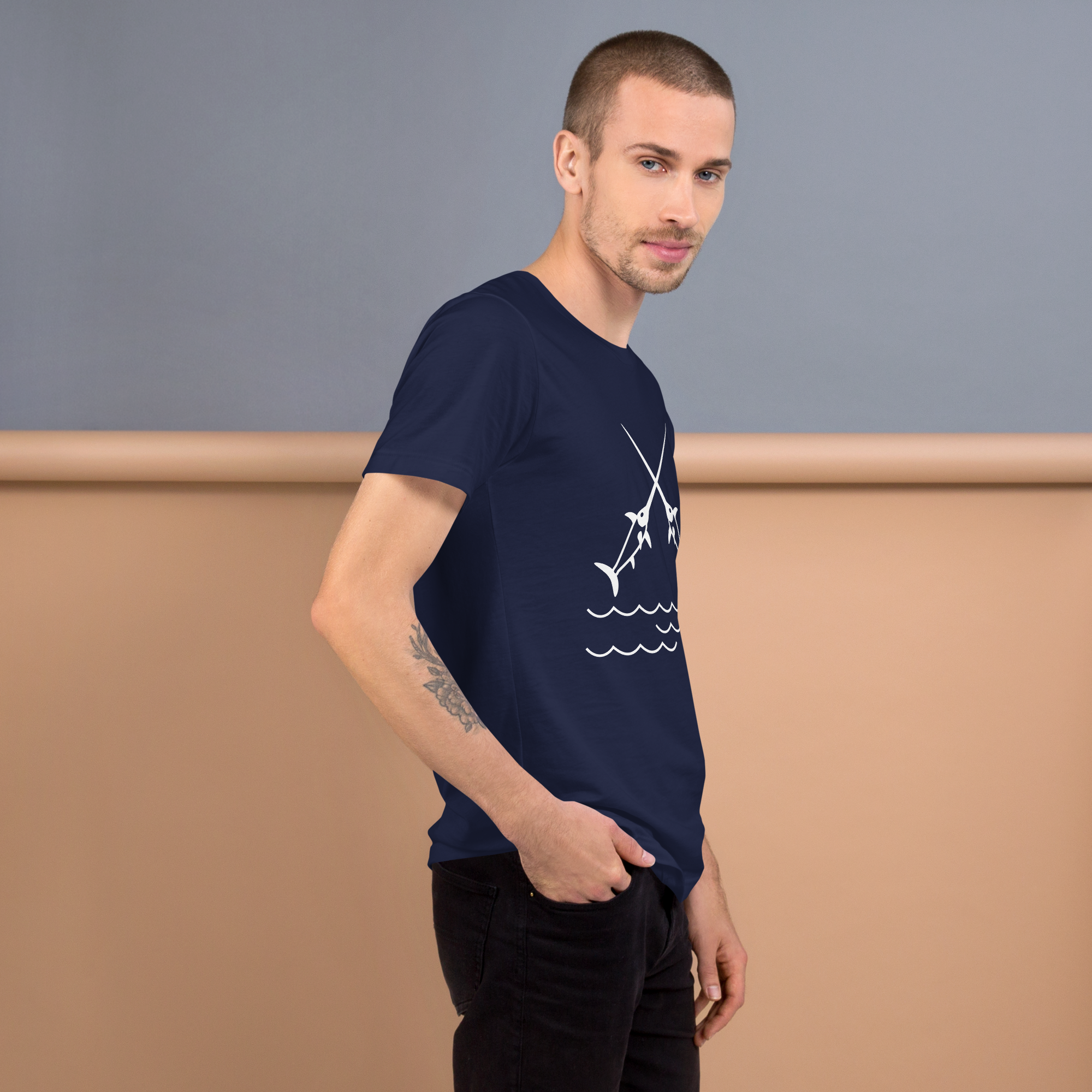 Mens t-shirt - Crossed Tides