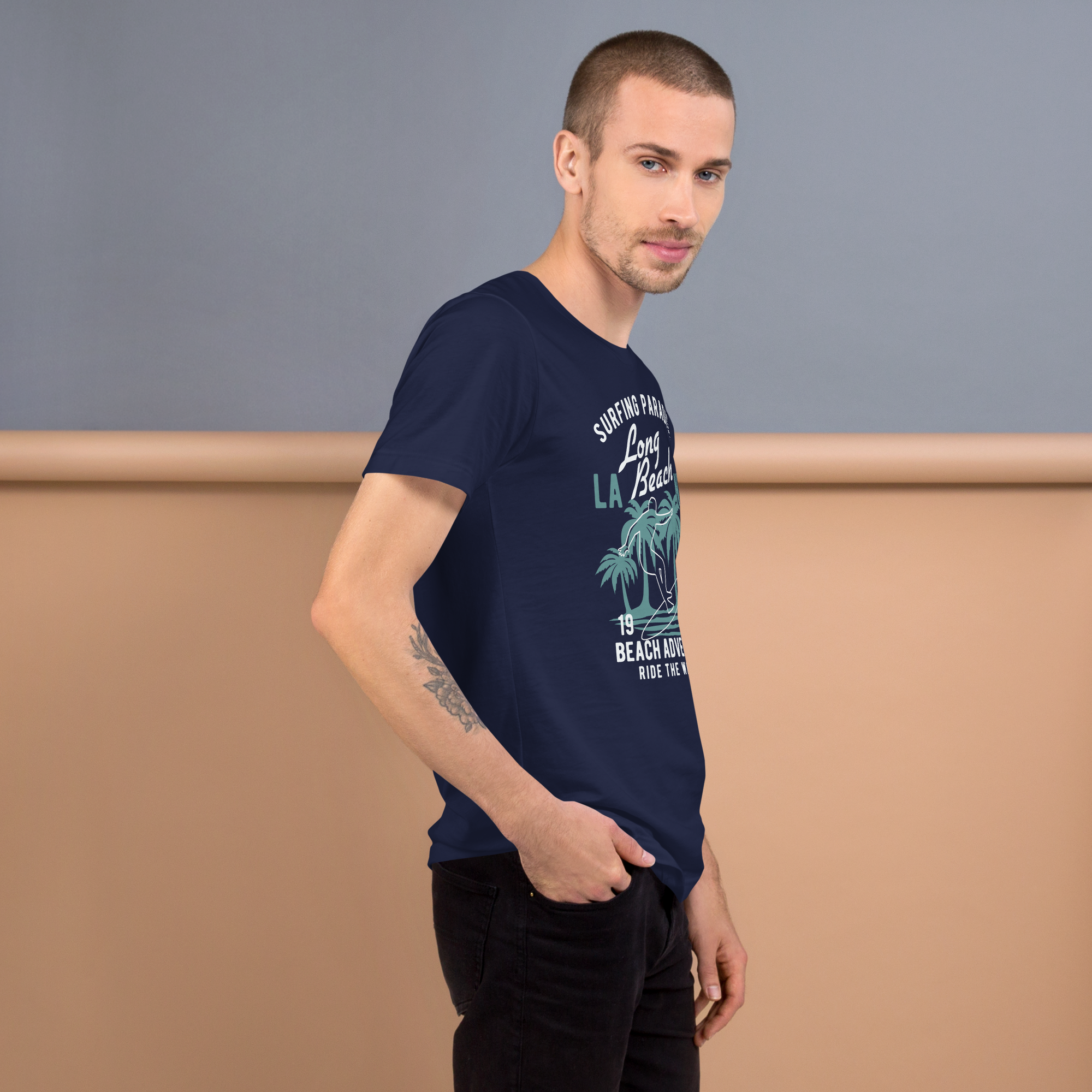 Mens t-shirt - Long Beach