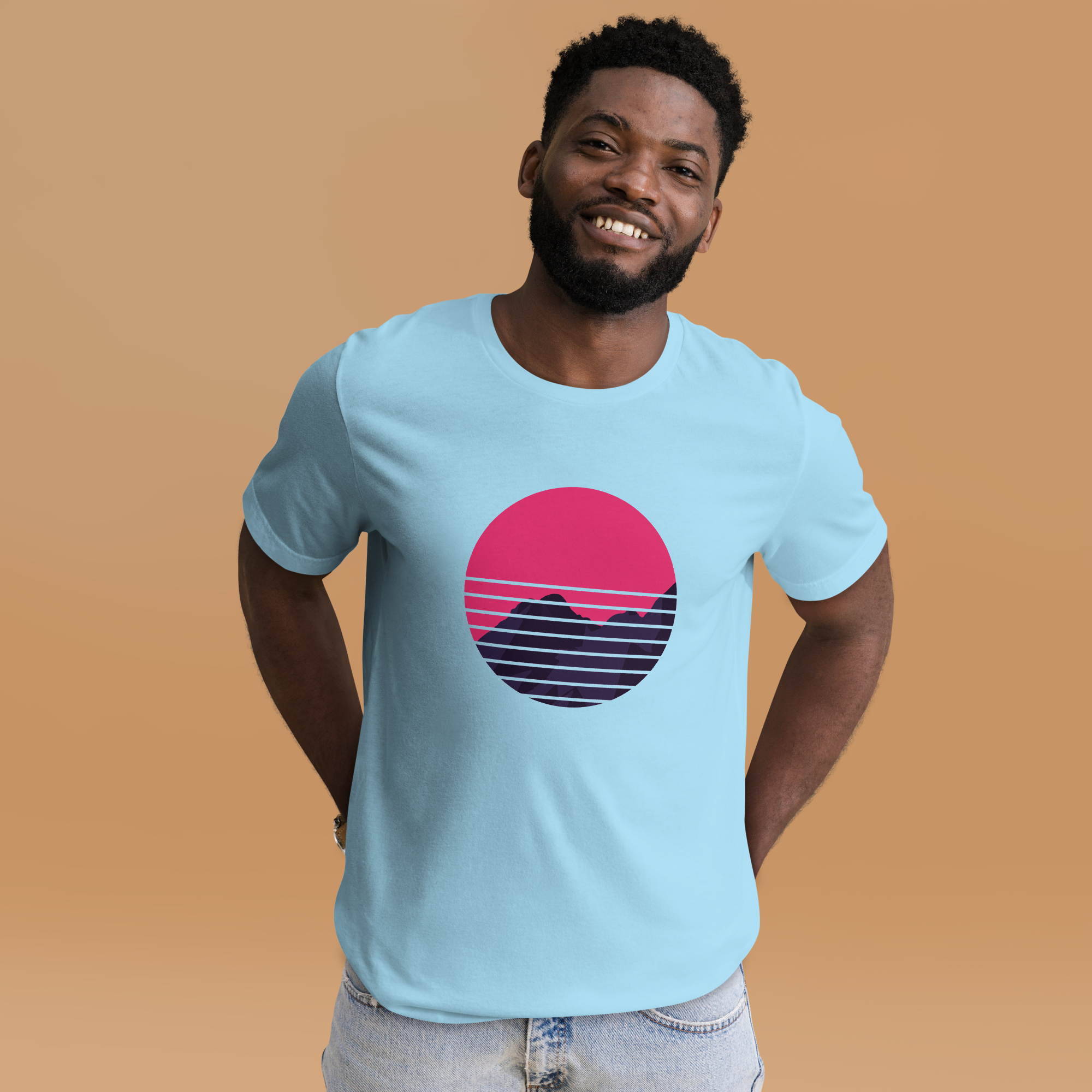 Mens t-shirt - Neon Peaks