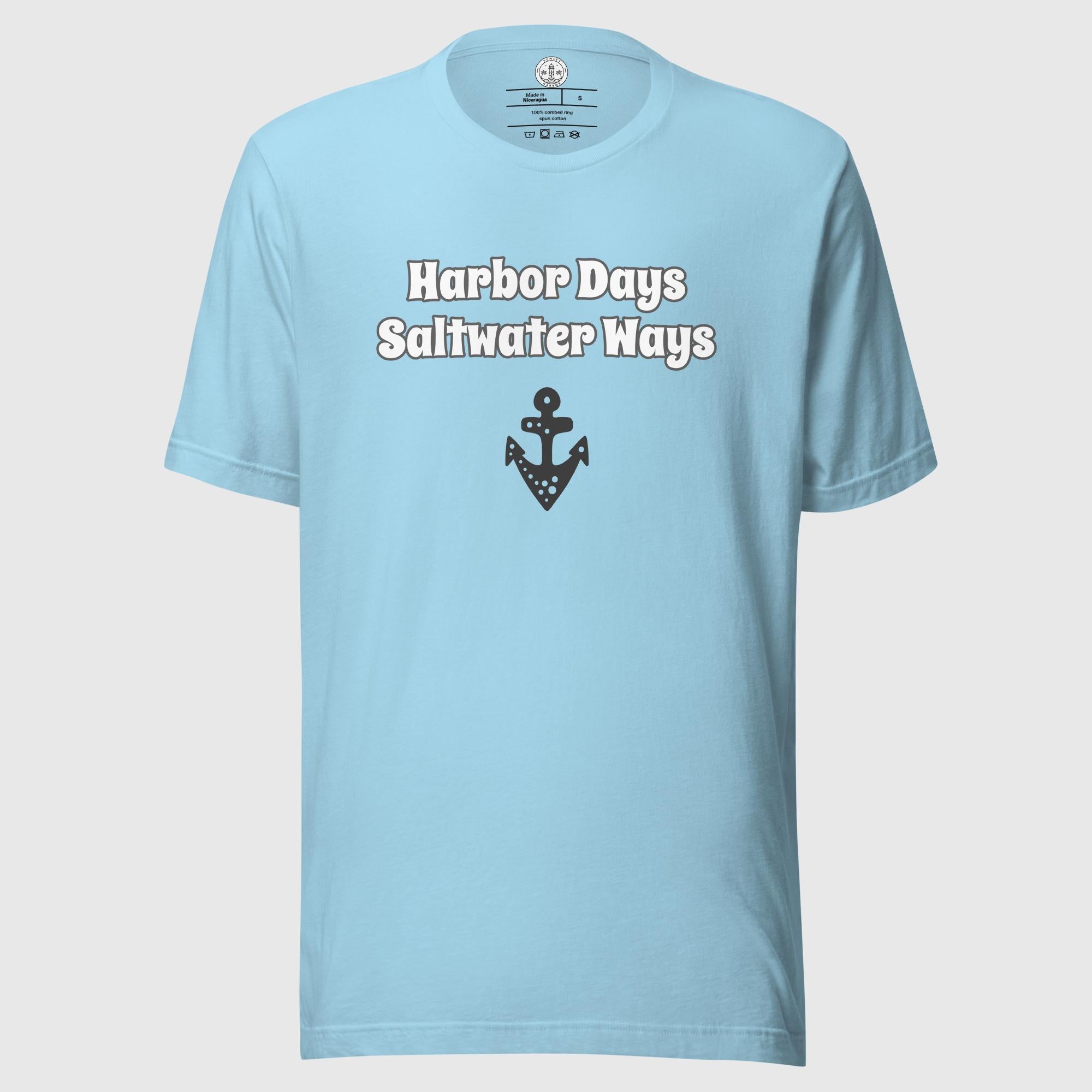 Camiseta básica unisex - Harbor Days, Saltwater Ways