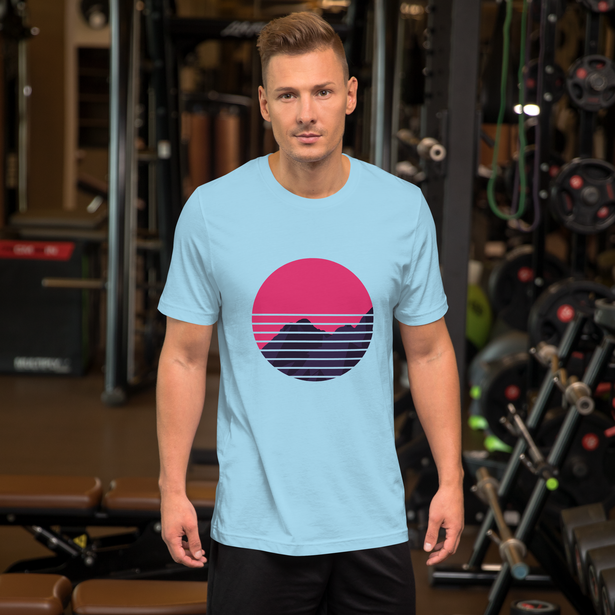 Mens t-shirt - Neon Peaks