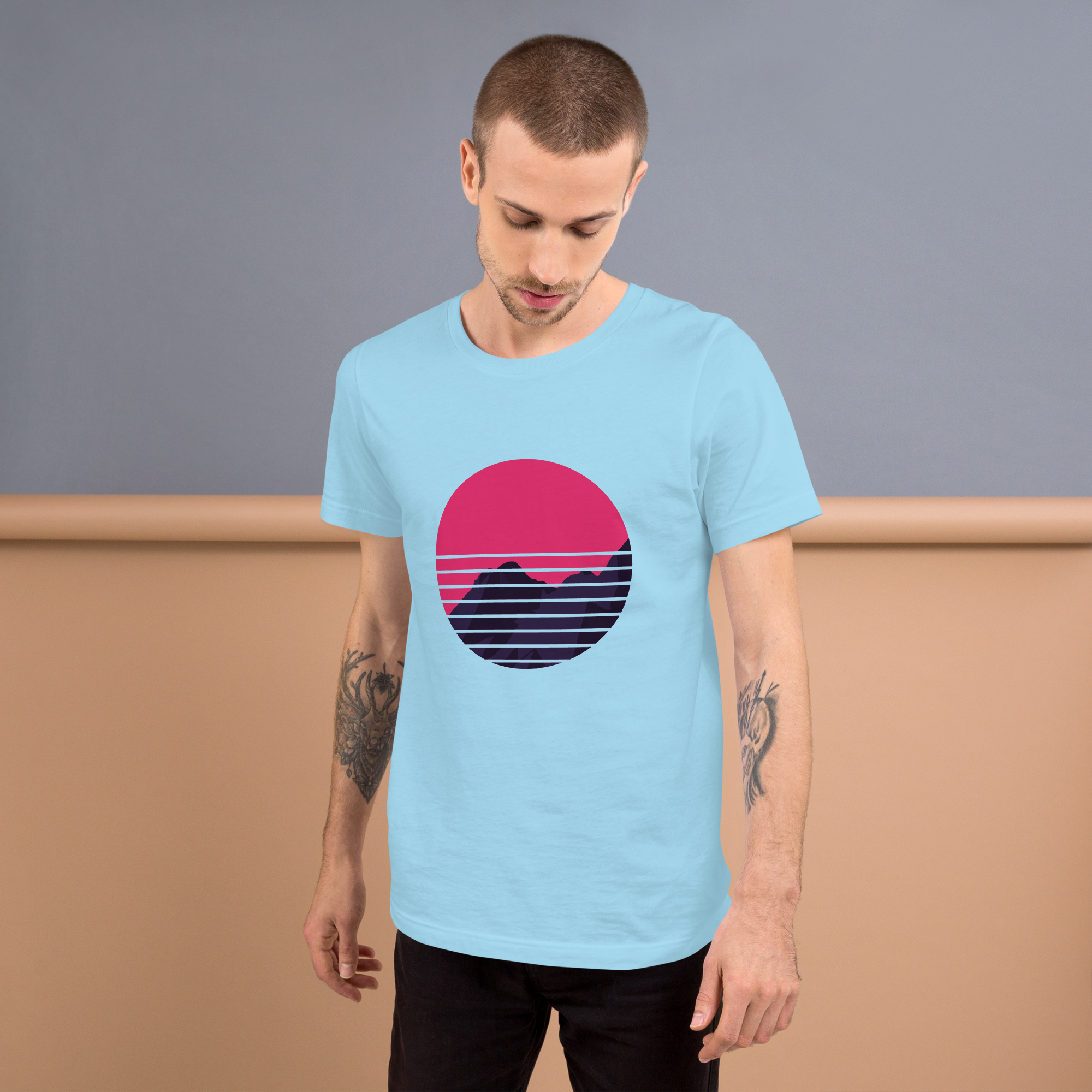 Mens t-shirt - Neon Peaks