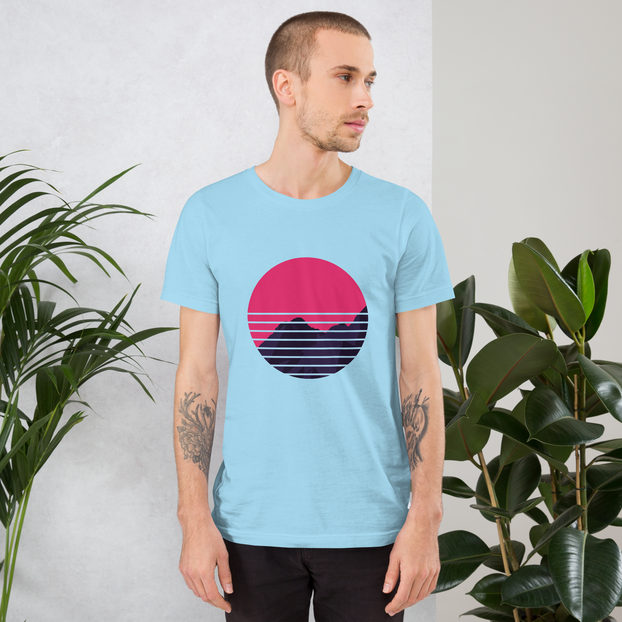 Mens t-shirt - Neon Peaks