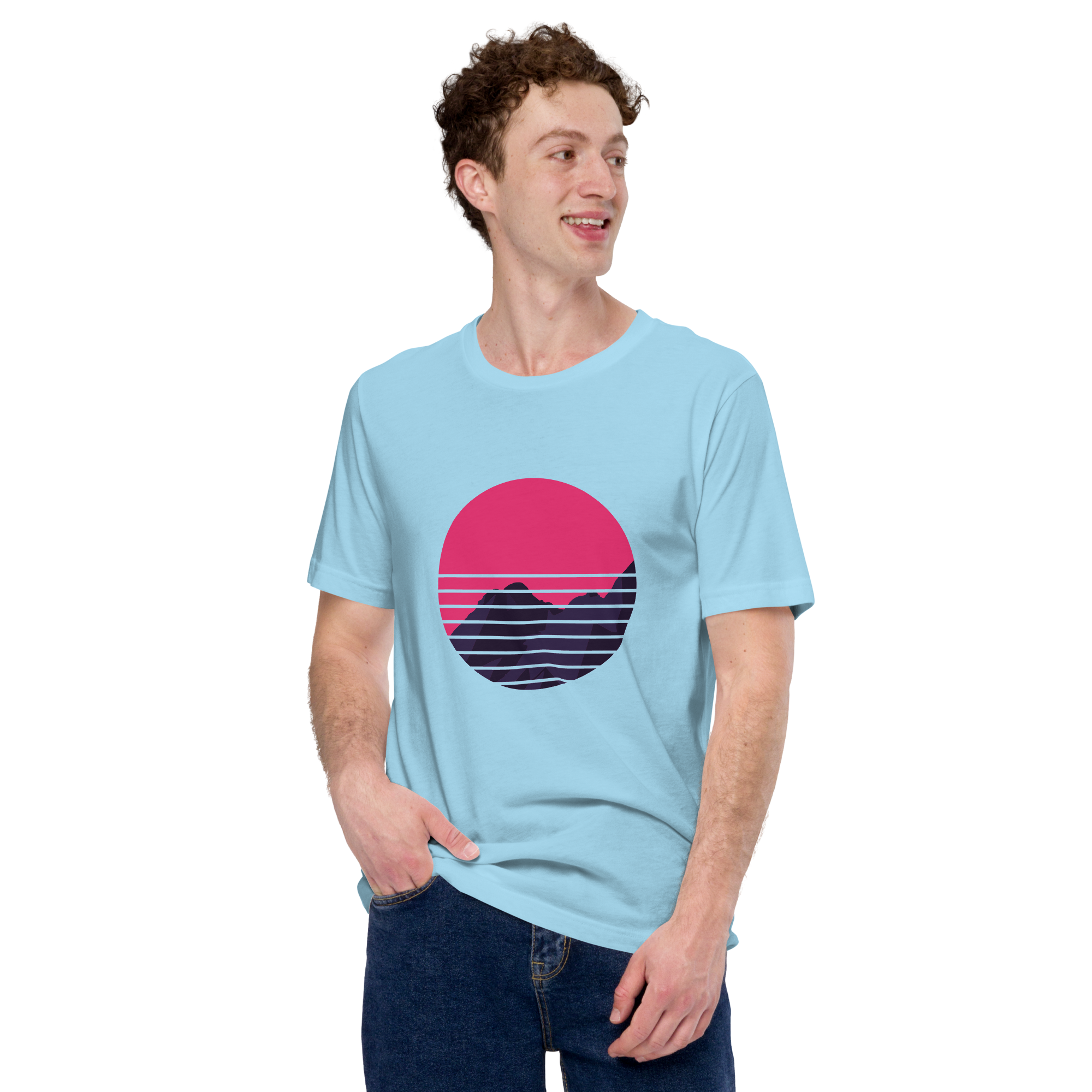 Mens t-shirt - Neon Peaks