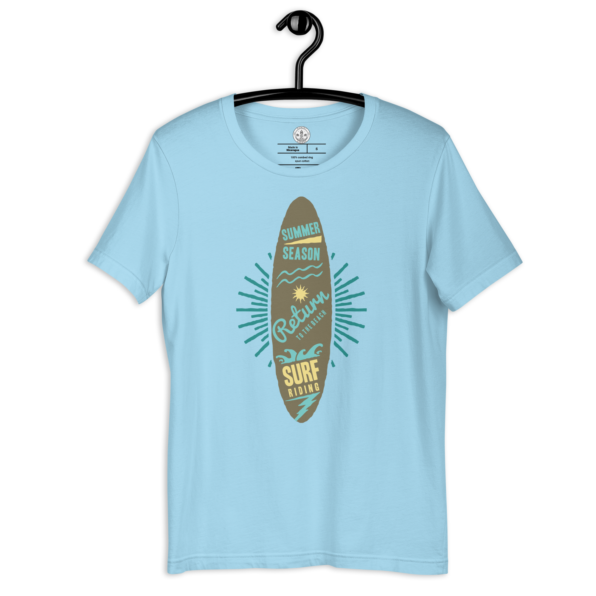 Unisex-T-Shirt – Surfbrett