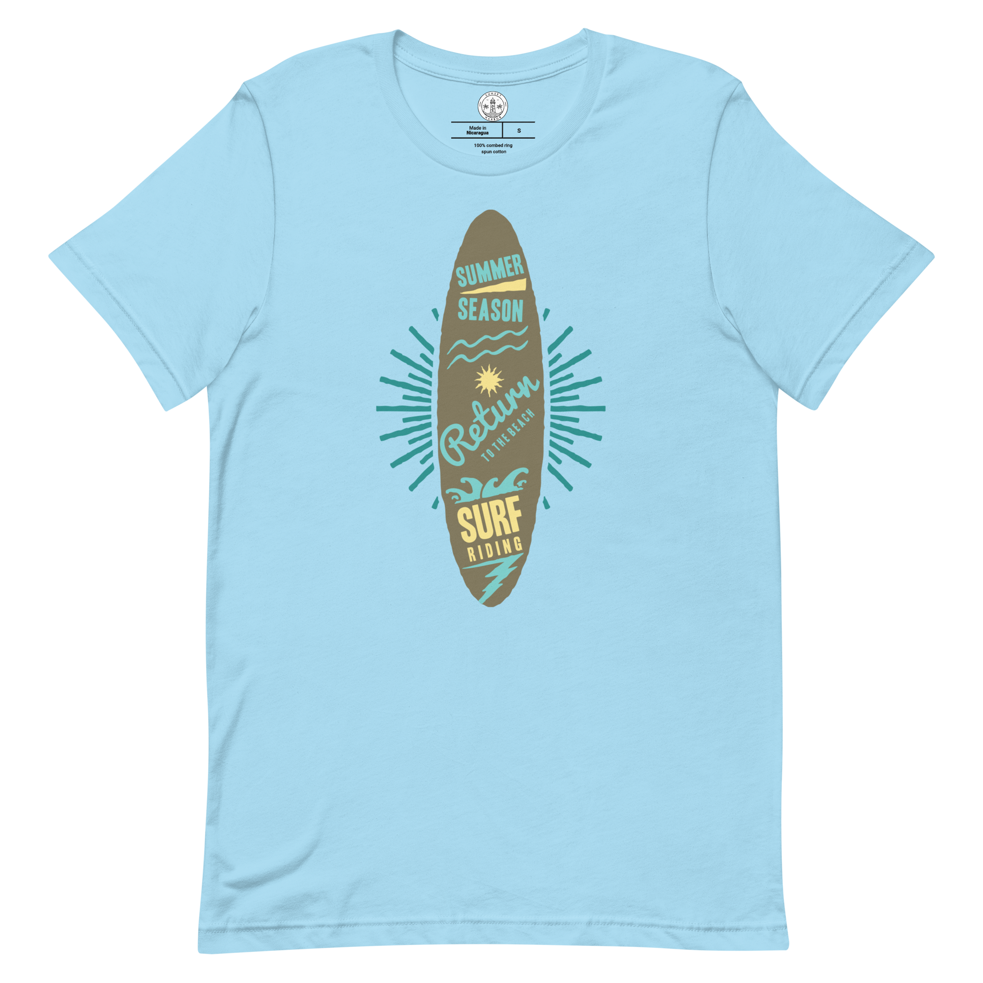 Unisex-T-Shirt – Surfbrett