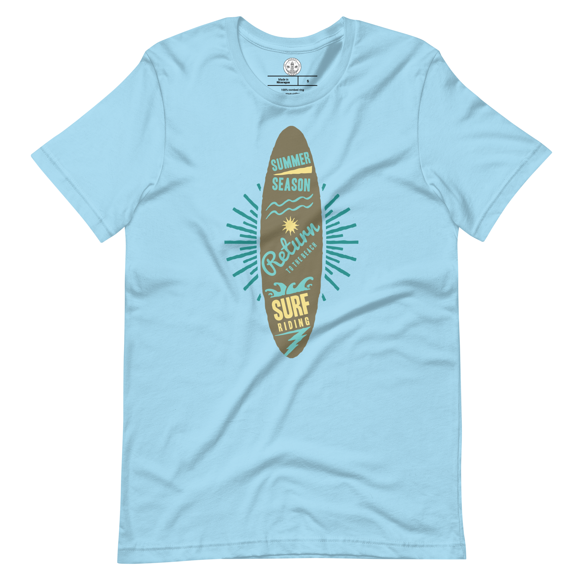 Unisex-T-Shirt – Surfbrett