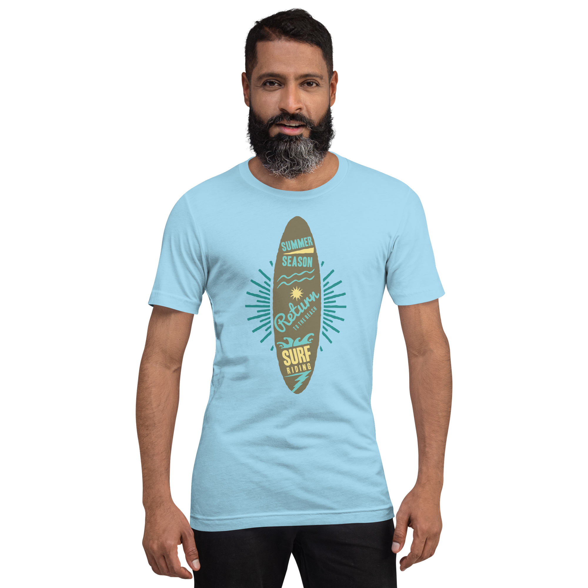 Unisex-T-Shirt – Surfbrett