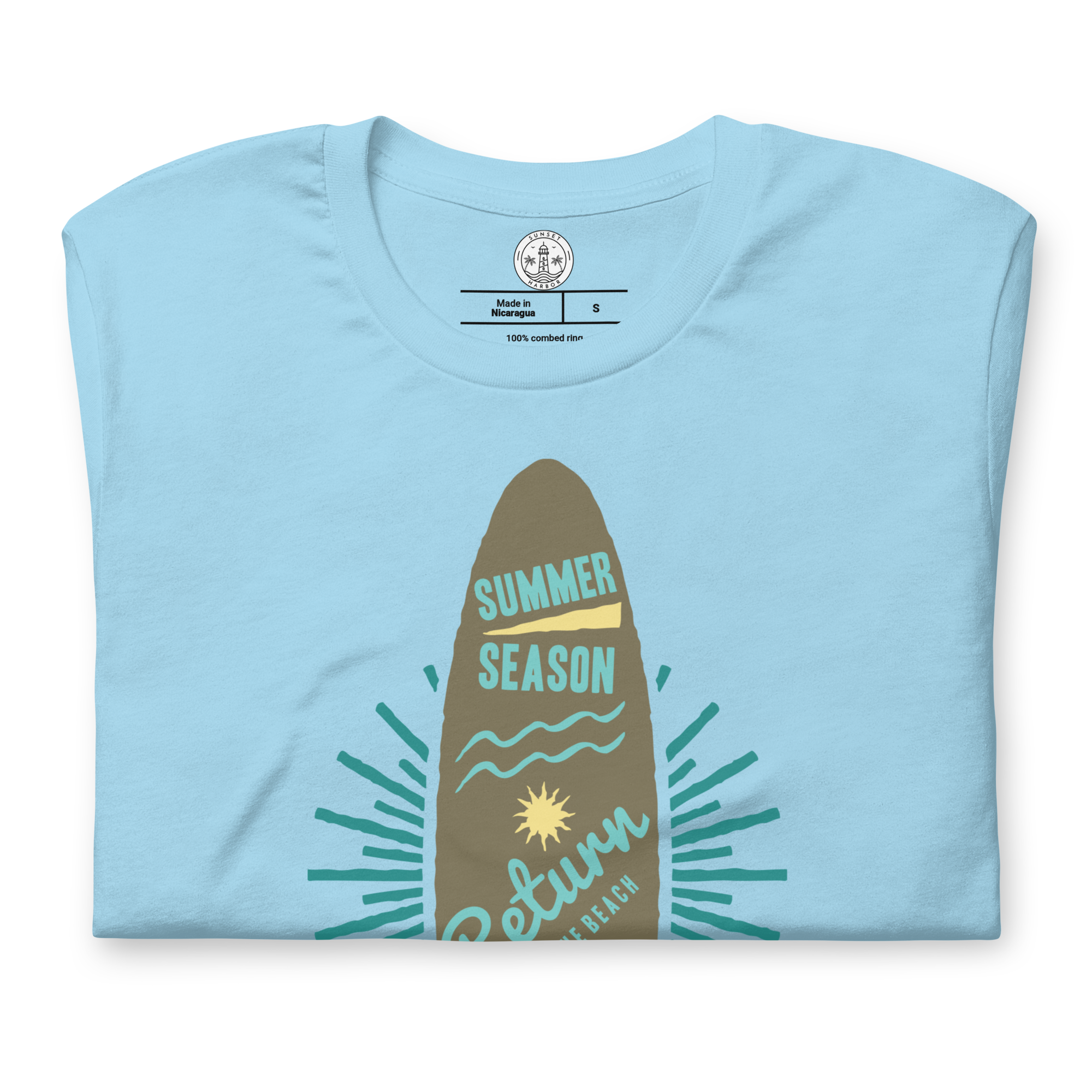 Unisex-T-Shirt – Surfbrett