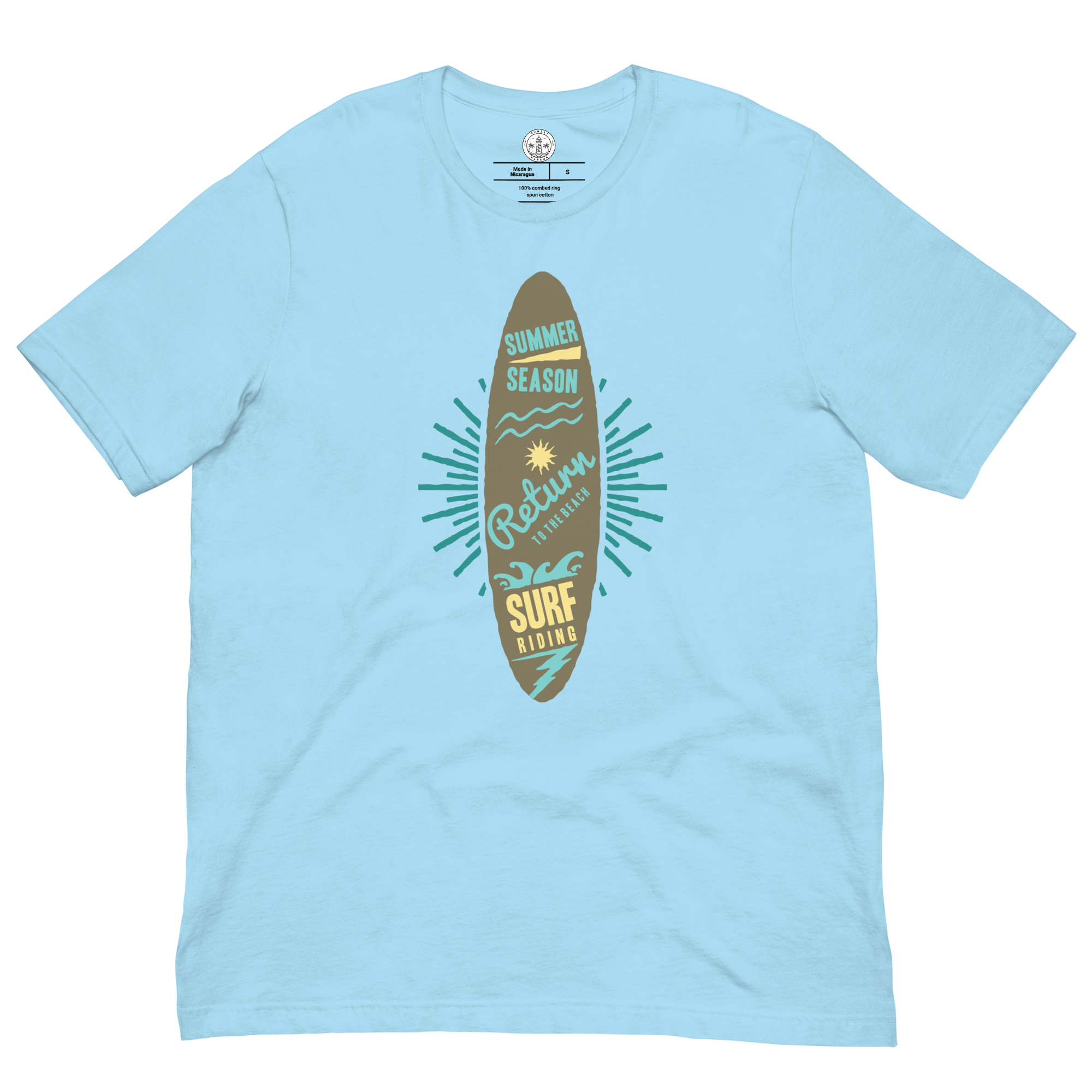 Unisex-T-Shirt – Surfbrett