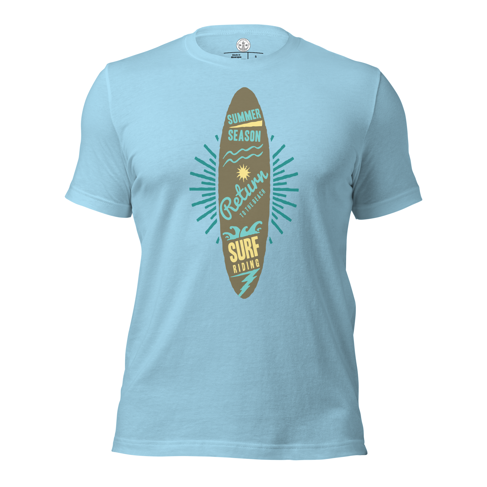 Unisex-T-Shirt – Surfbrett